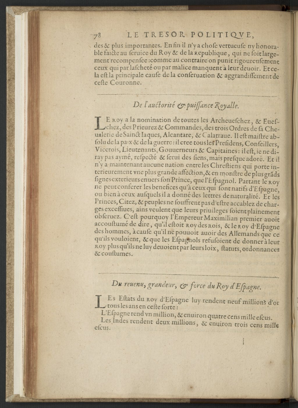 1608 - Nicolas Du Fossé - Trésor politique - BnF Tolbiac