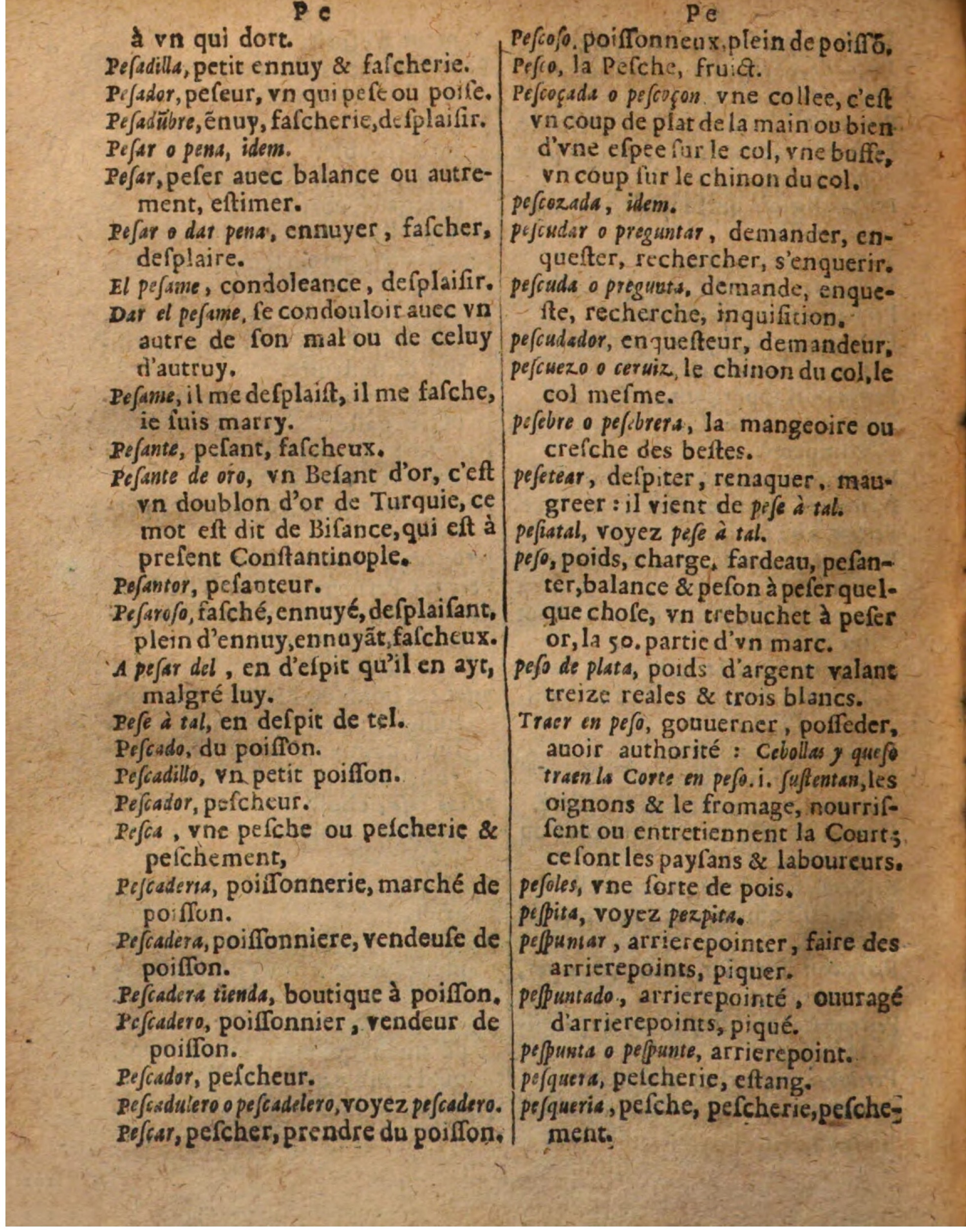 1625 - Hubert Antoine - Trésor des deux langues espagnole et française - Augsbourg
