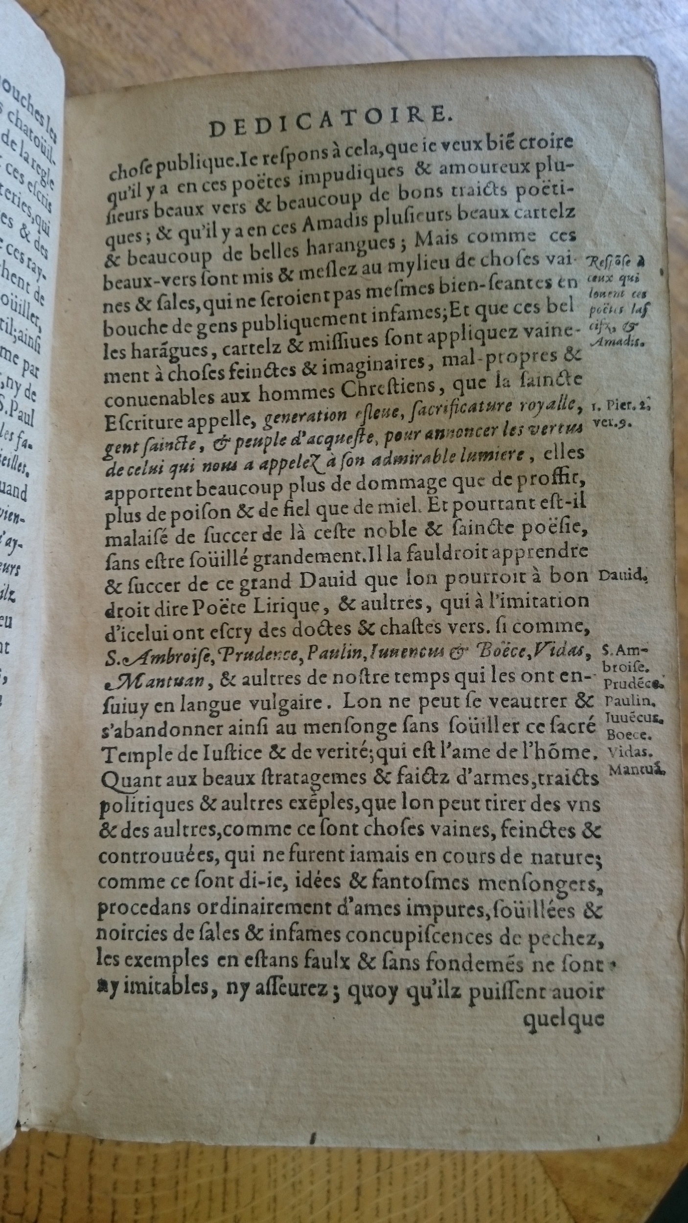 1585 - Jean Bogard - Trésor des faits et dits mémorables des hommes saints et illustres - Douai Quincy