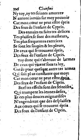 1623 - Jacques Cailloüé - Trésor ou recueil des chansons amoureuses - British Library