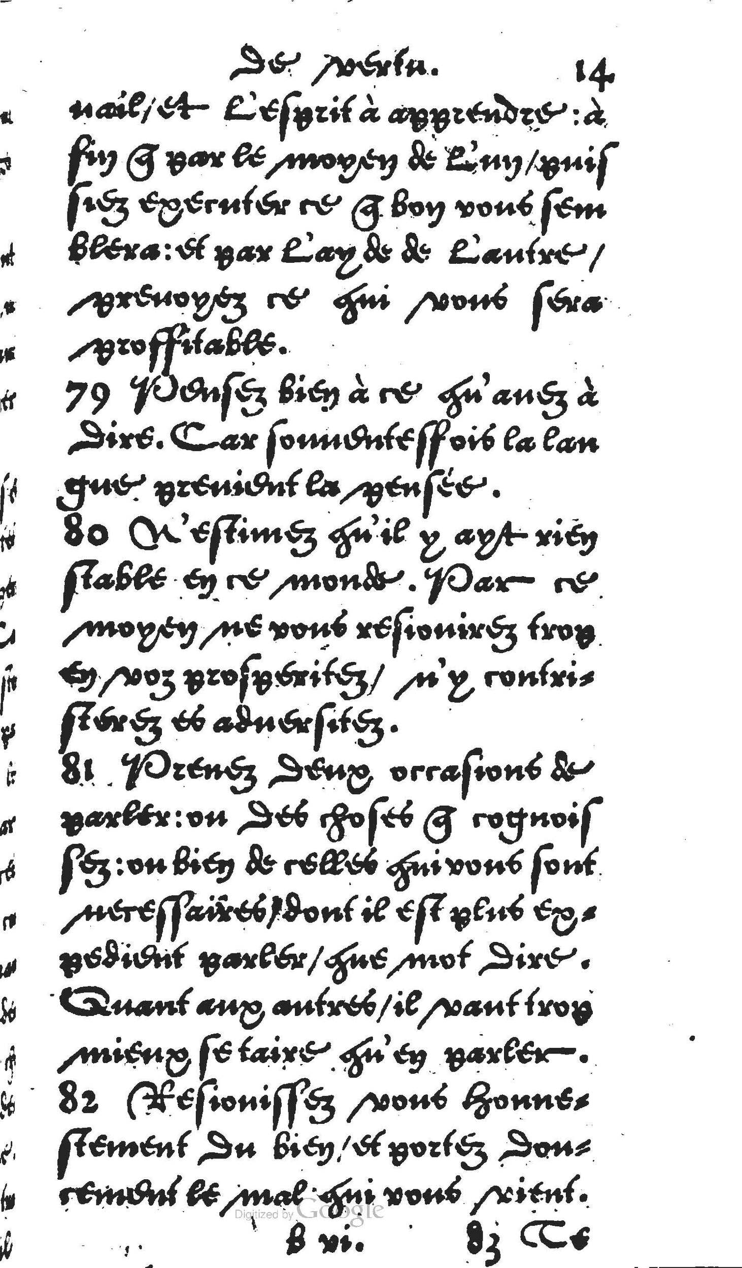 1560 - Jean Bellère - Trésor de vertu - Det Kongelige Bibliotek