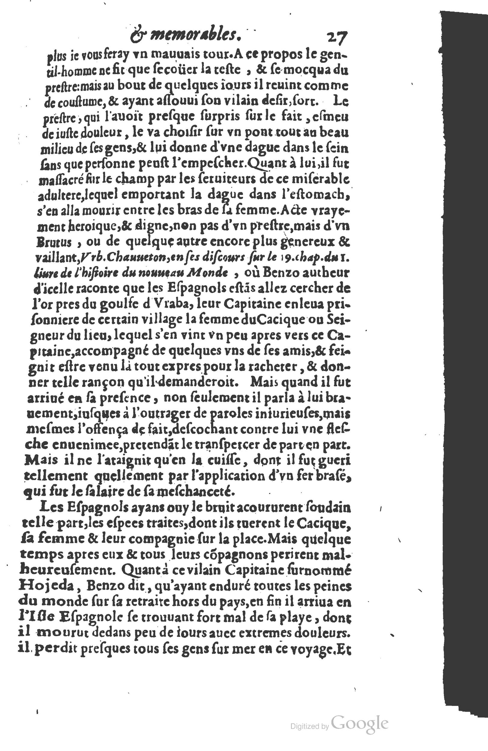 1610 - Paul Marceau - Trésor d’histoires admirables et mémorables - Princeton