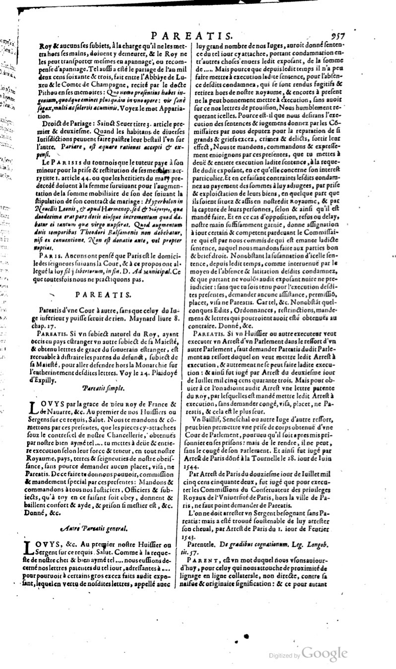 1629 - Veuve Nicolas Buon - Trésor du droit français (29620 T. 2) - BM Lyon