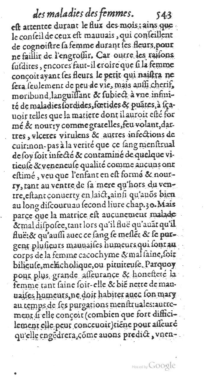 1585 - Jacques du Puis - Trésor des remèdes secrets pour les maladies des femmes - BnF