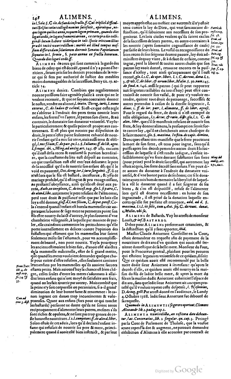 1629 - Veuve Nicolas Buon - Trésor du droit français (29620 T. 1) - BM Lyon