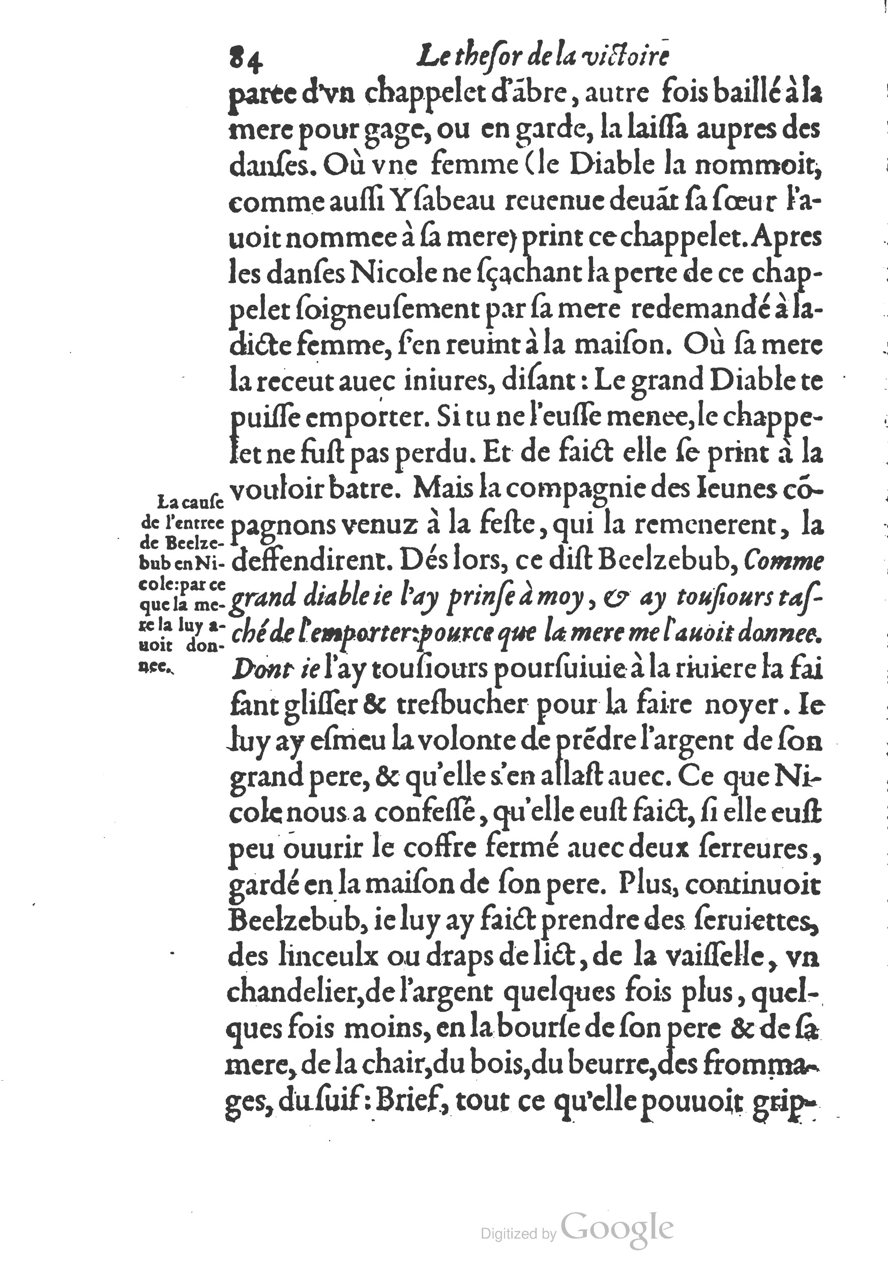 1578 - Nicolas Chesneau - Trésor et entière histoire de la triomphante victoire du corps de Dieu sur l’esprit malin - British Library 1578 - Nicolas Chesneau - Trésor et entière histoire de la triomphante victoire du corps de Dieu sur l’esprit malin - British Library