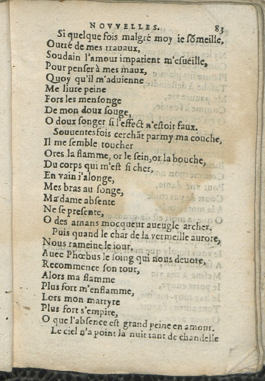 1575 - Pierre Brenouzet - Trésor de tous les recueils de chansons, tant amoureuses, rustiques, que musicales - Det KLG Copenhague