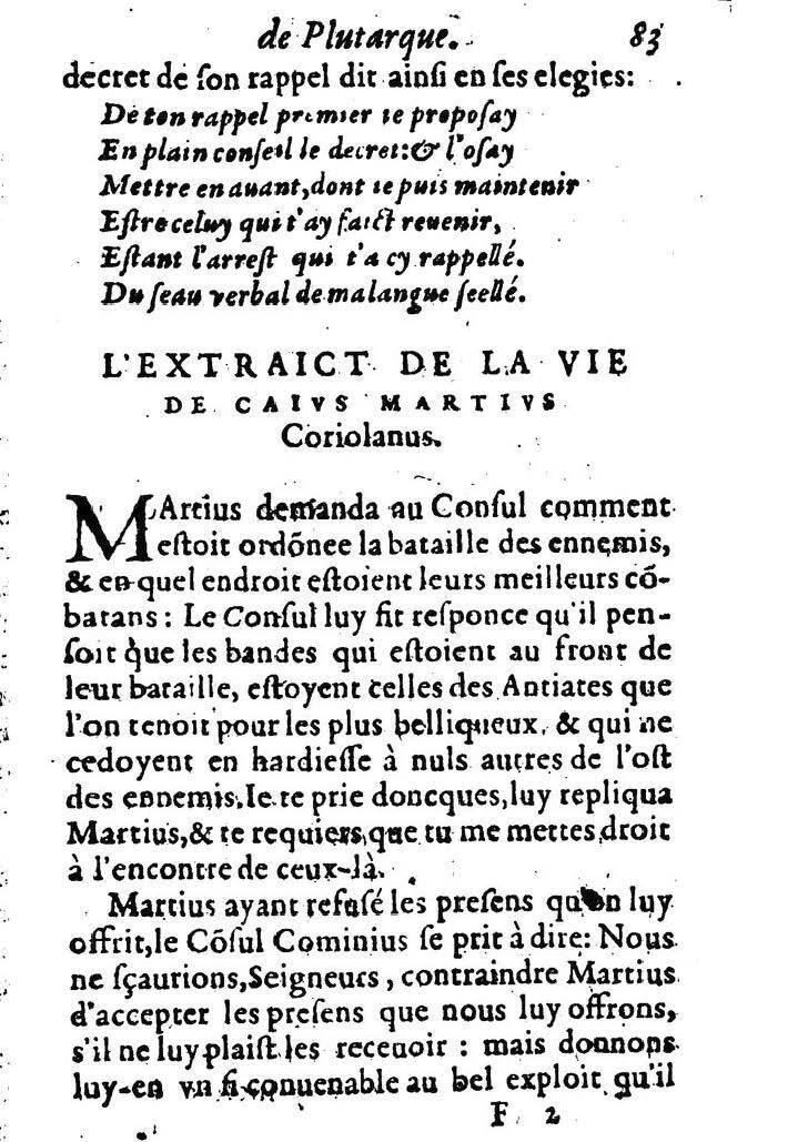 1611 - Pierre Rigaud - Trésor des vies de Plutarque - BM Lyon