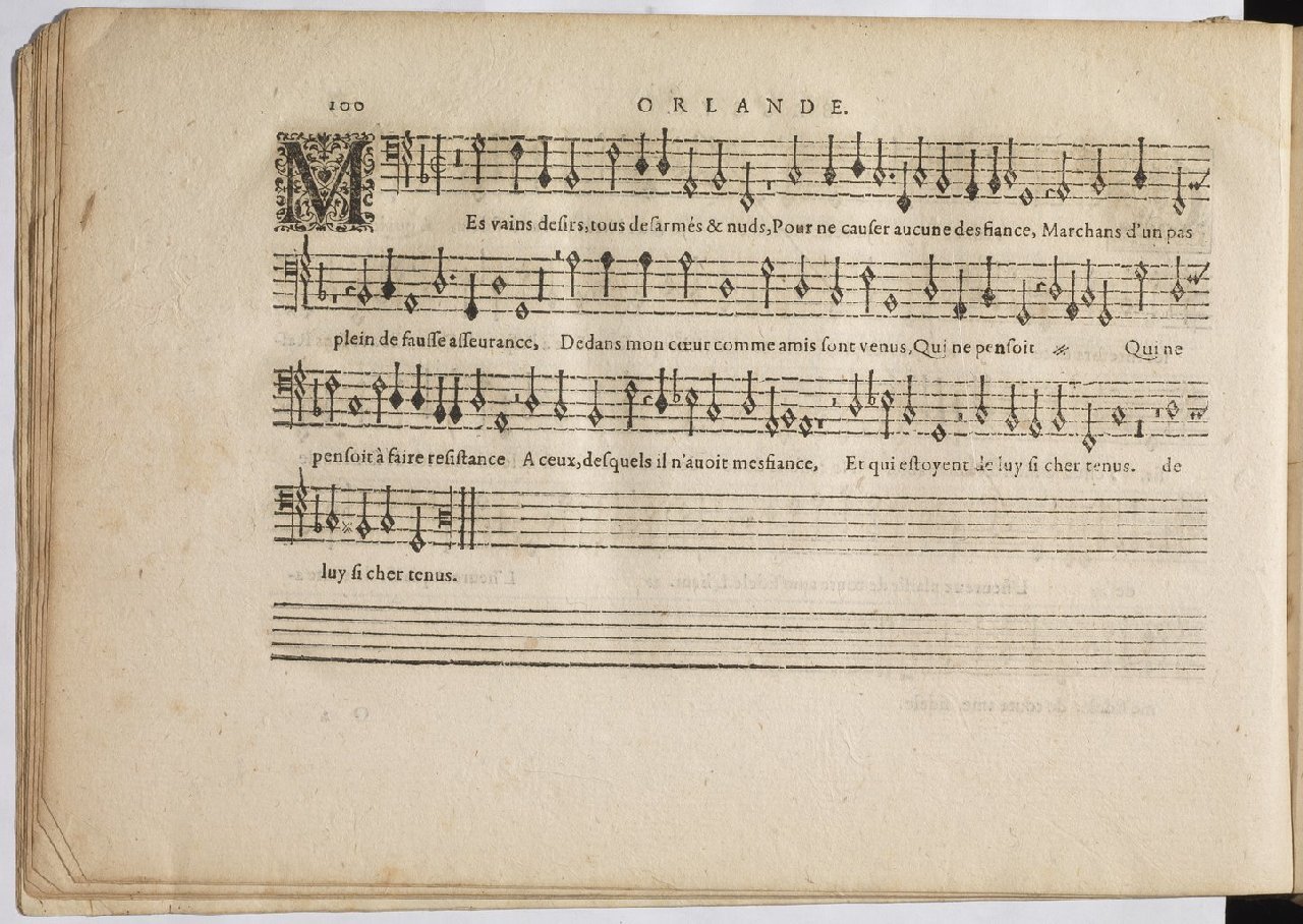 1594 - Paul Marceau - Trésor de musique d&#039;Orlande de Lassus, Superius, Bassus, Tenor, Quinta pars - BnF