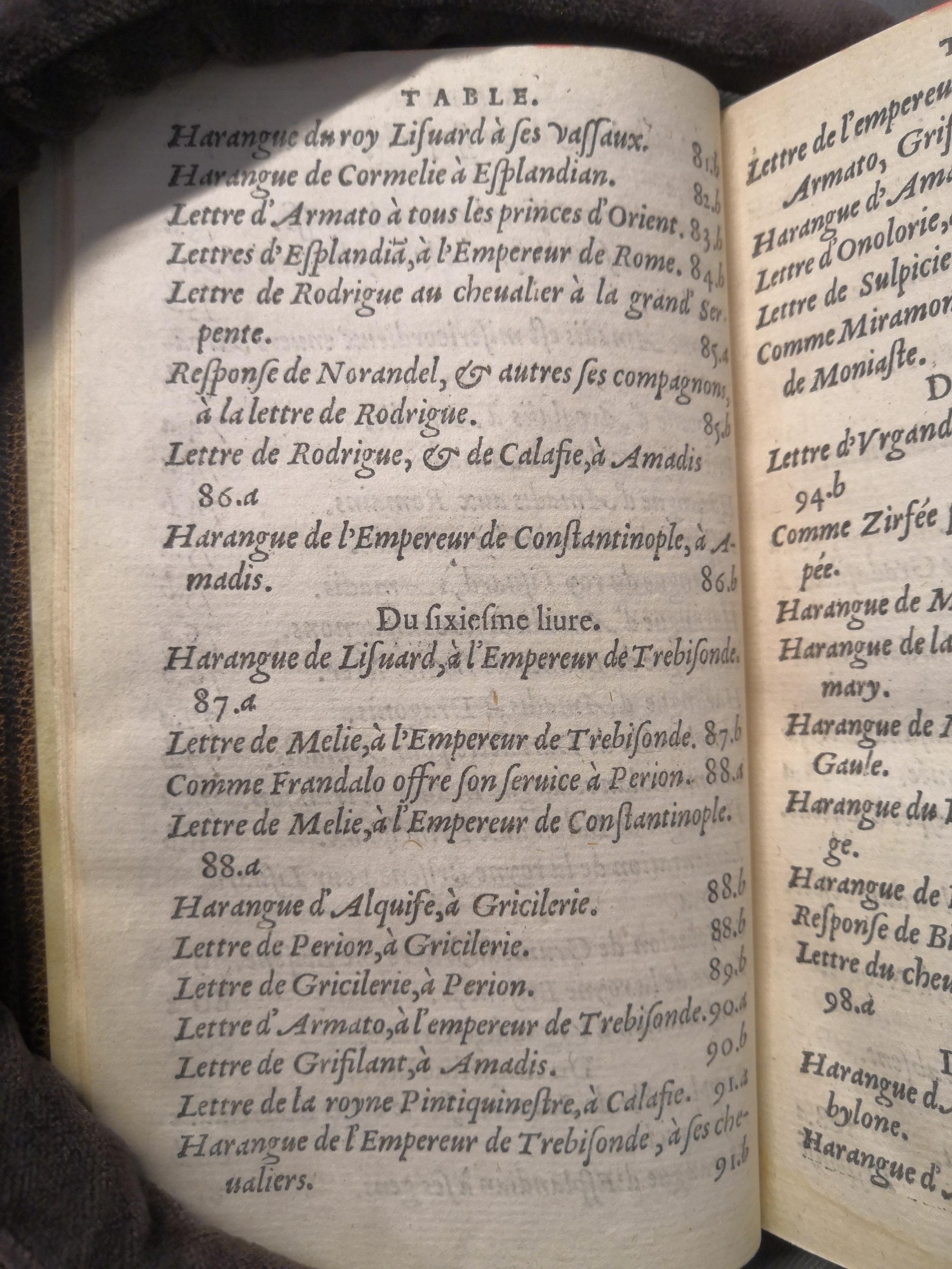 1560 - Étienne Groulleau - Trésor des Amadis - Amsterdam 1560 - Étienne Groulleau - Trésor des Amadis - Amsterdam