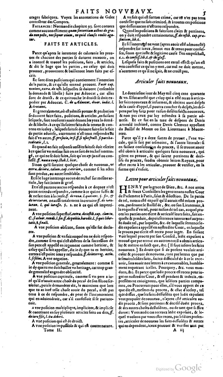 1629 - Veuve Nicolas Buon - Trésor du droit français (29620 T. 2) - BM Lyon