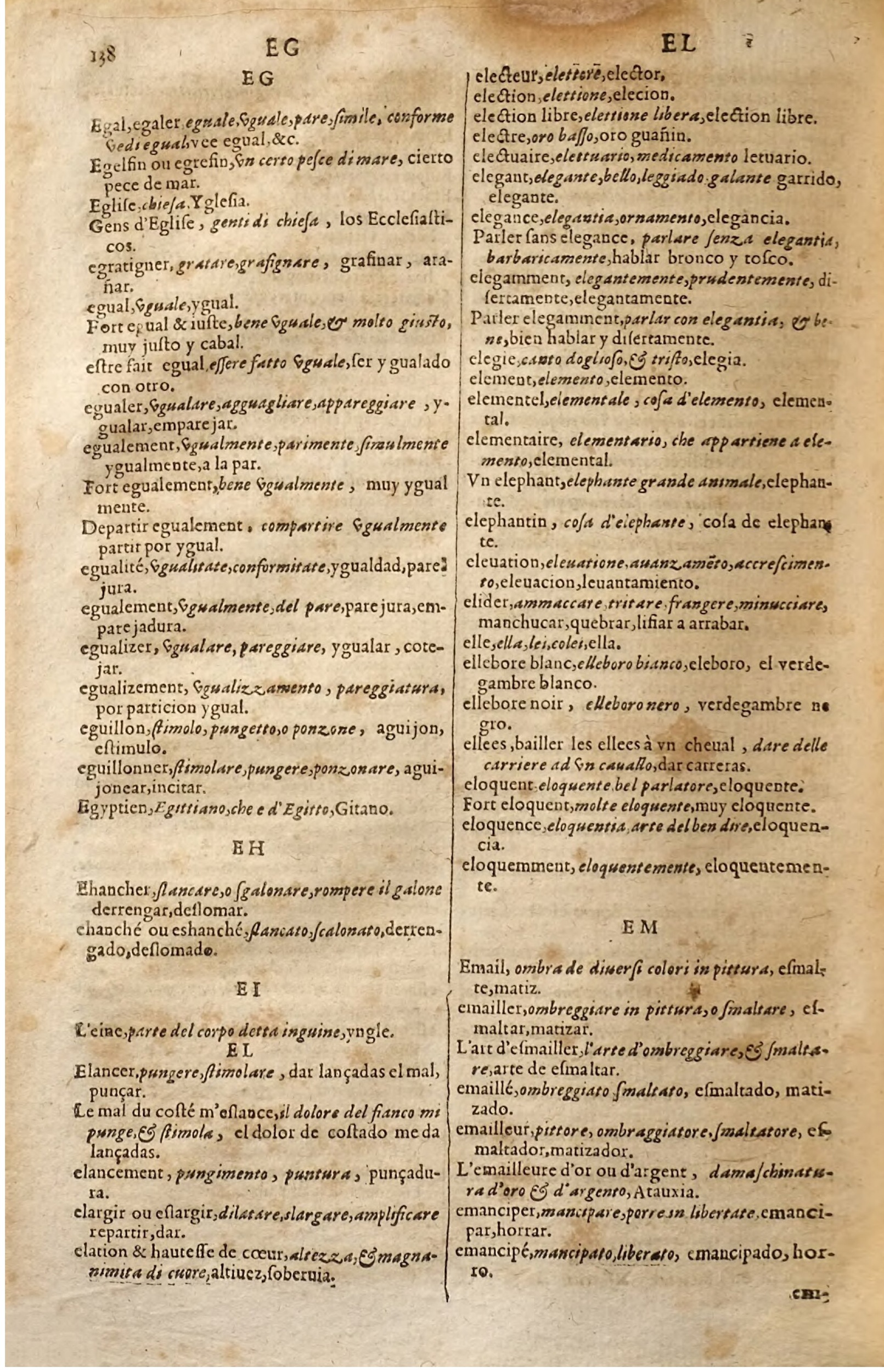 1627 - Jacques Crespin - Trésor des trois langues (Seconde partie) - Regensburg