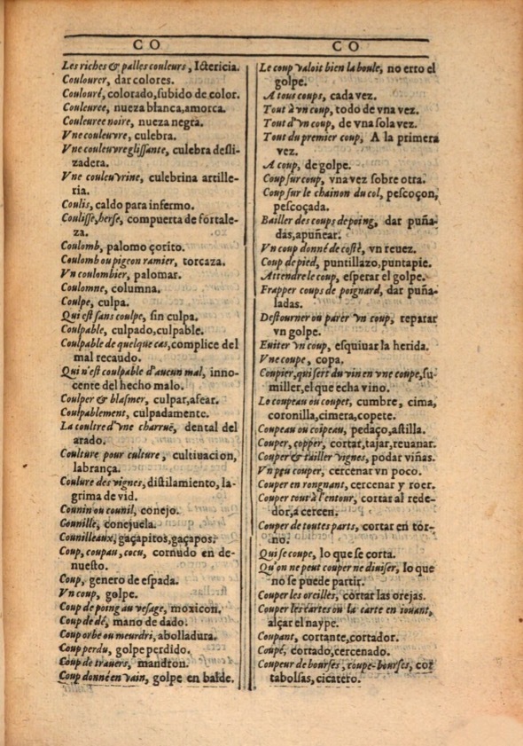 1607 - Marc Orry - Trésor des deux langues espagnole et française (Première et Seconde parties) - ÖNB Wien