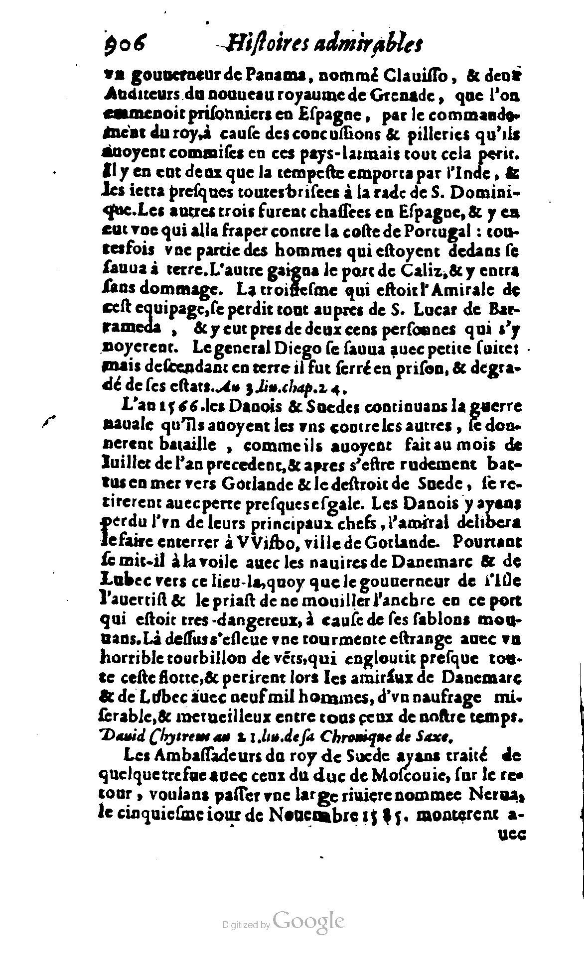 1620 - Samuel Crespin - Trésor d’histoires admirables et mémorables - BCU Lausanne