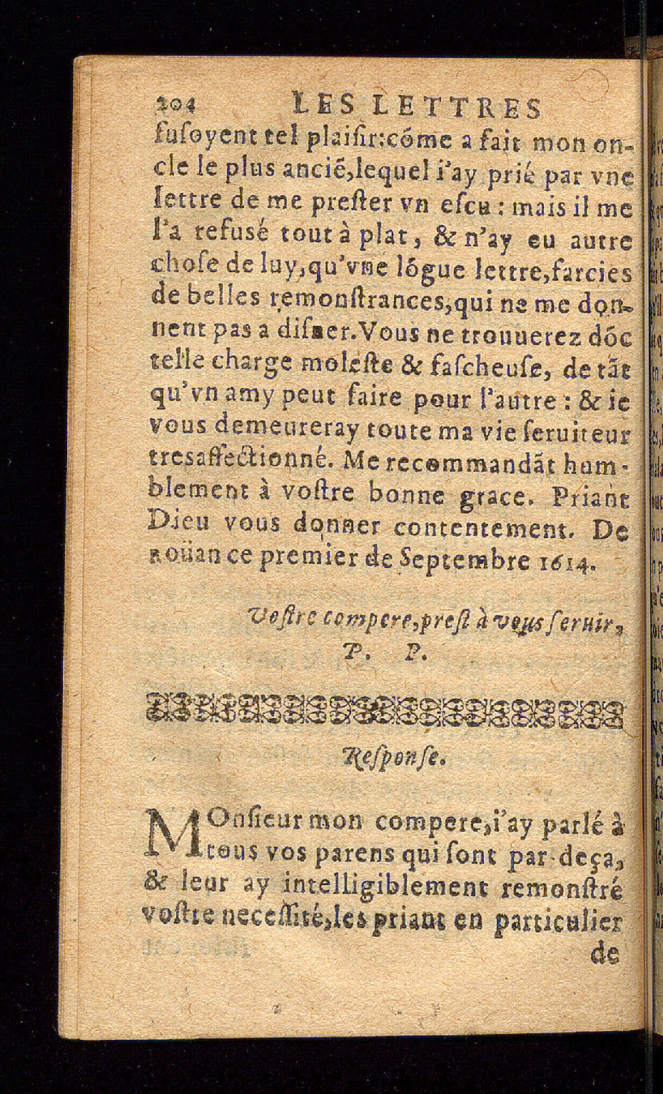 1614 - Barthélemy Vincent - Élite et Trésor des lettres missives - Bâle