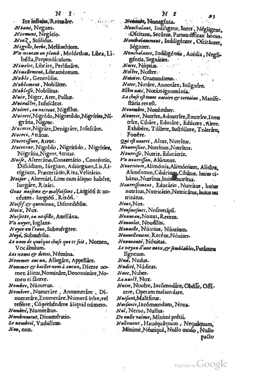 1558 - Guillaume Rouillé - Trésor des mots et traits français - BSB Munich
