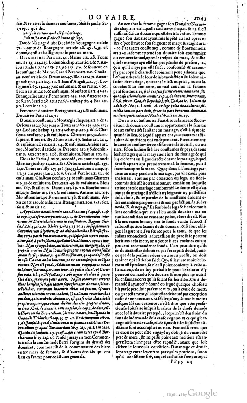 1629 - Veuve Nicolas Buon - Trésor du droit français (21754 T. 1) - BM Lyon