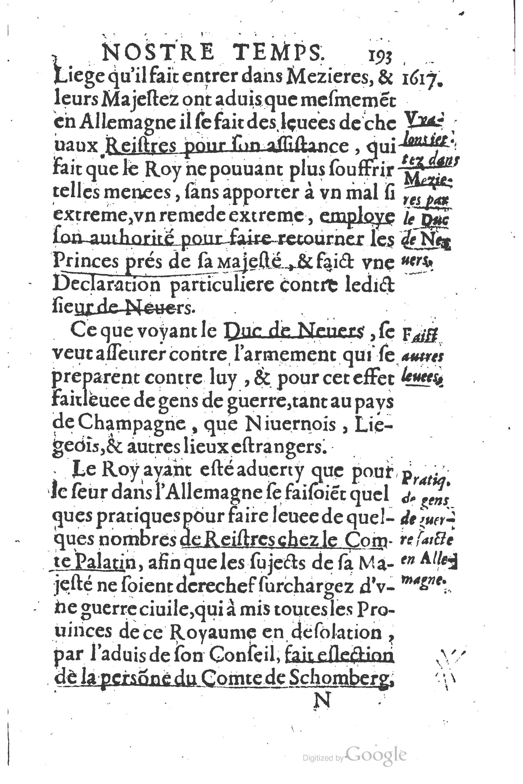 1626 - Joseph Bouillerot - Trésor de l’histoire générale de notre temps - BSB Munich