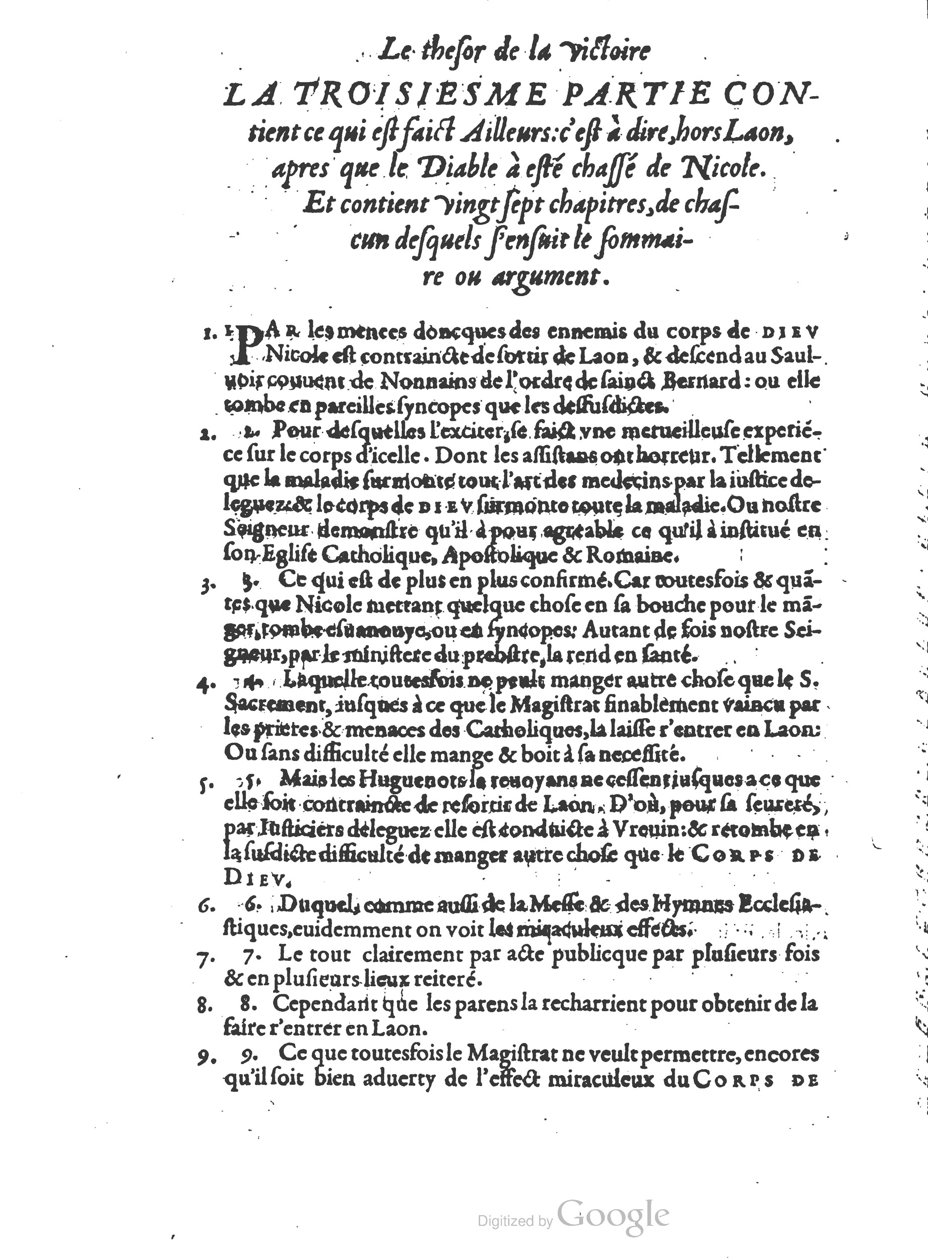 1578 - Nicolas Chesneau - Trésor et entière histoire de la triomphante victoire du corps de Dieu sur l’esprit malin - British Library 1578 - Nicolas Chesneau - Trésor et entière histoire de la triomphante victoire du corps de Dieu sur l’esprit malin - British Library