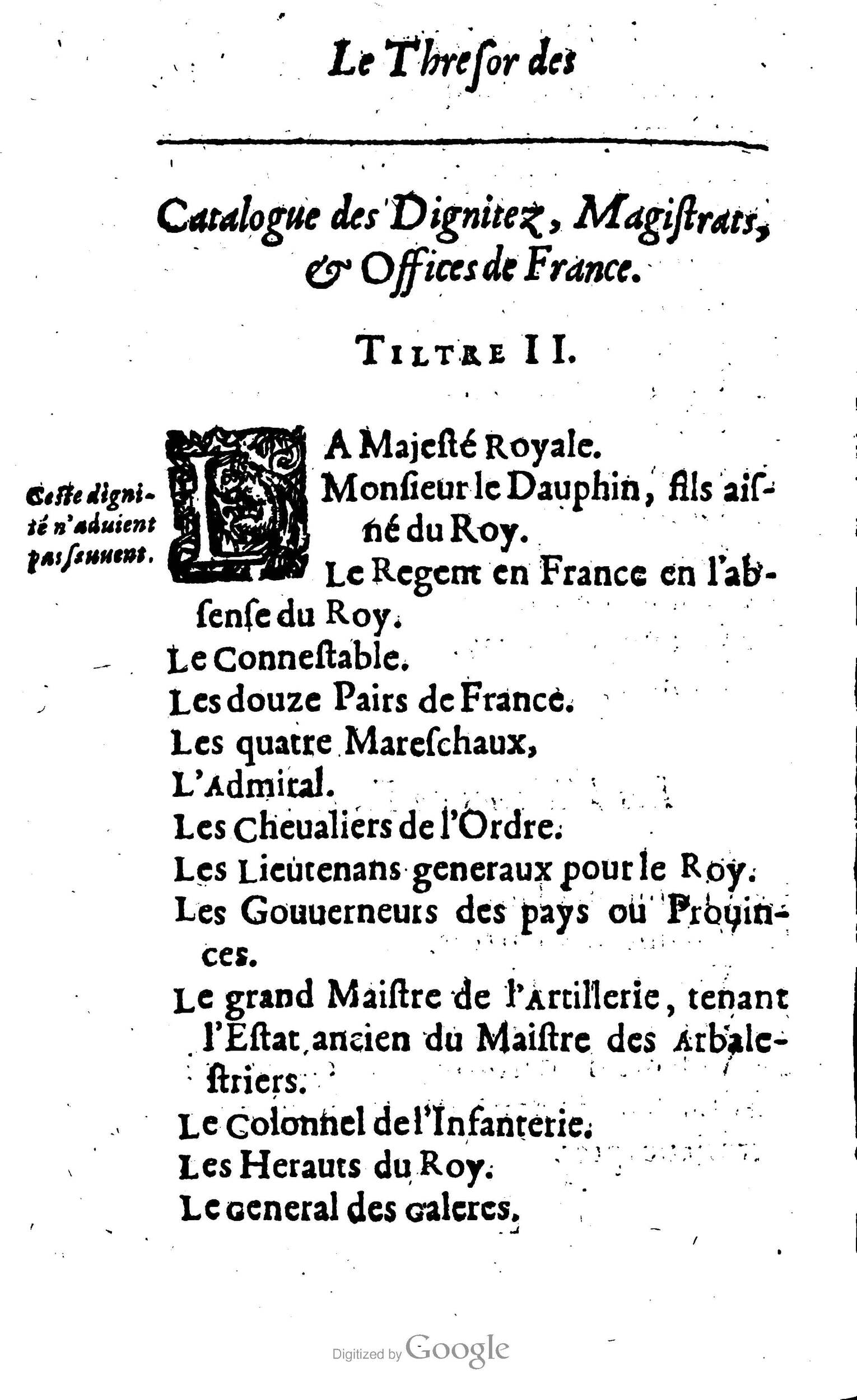 1638 - Jean Corrozet - Trésor des histoires de France - BM Lyon
