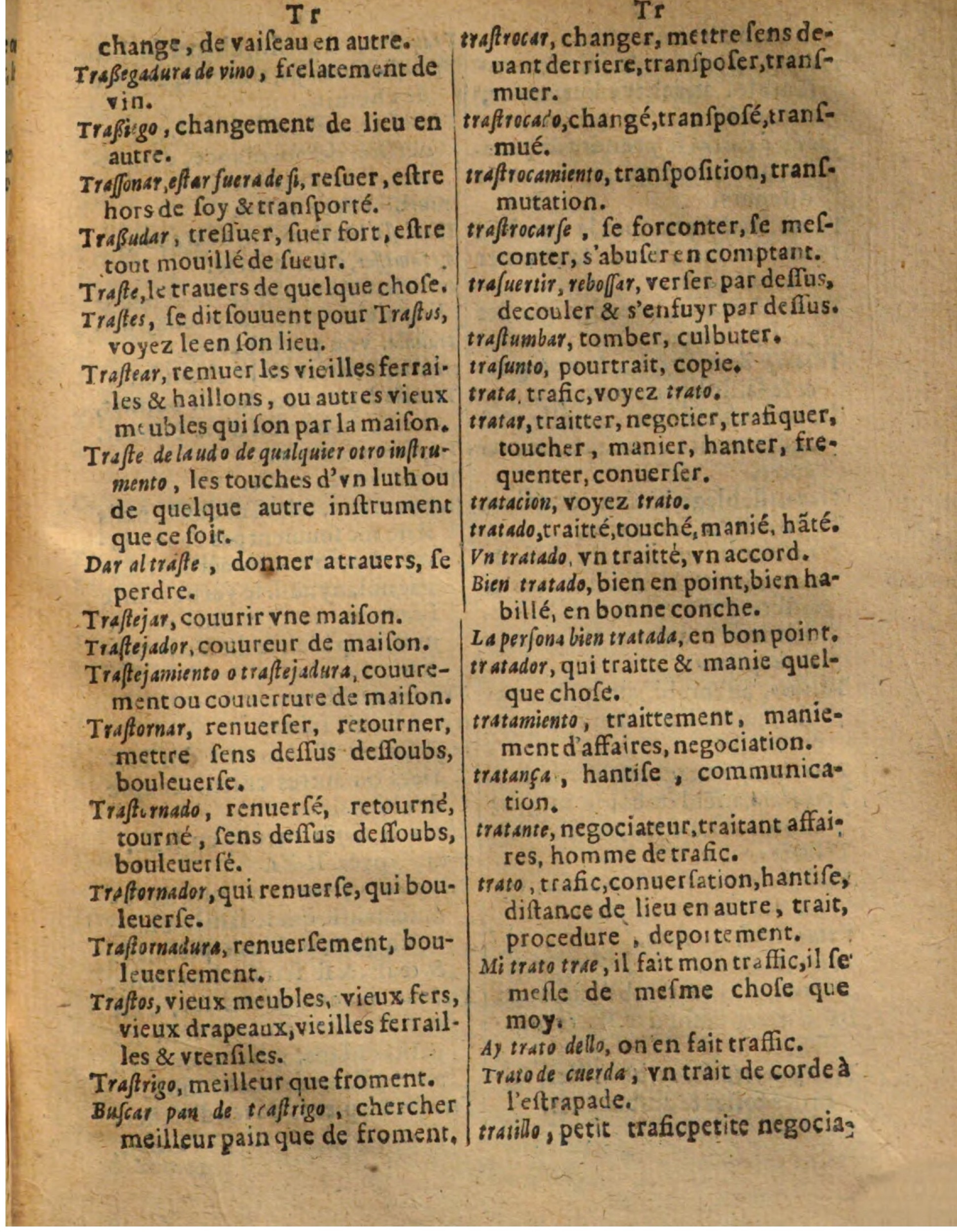 1625 - Hubert Antoine - Trésor des deux langues espagnole et française - Augsbourg