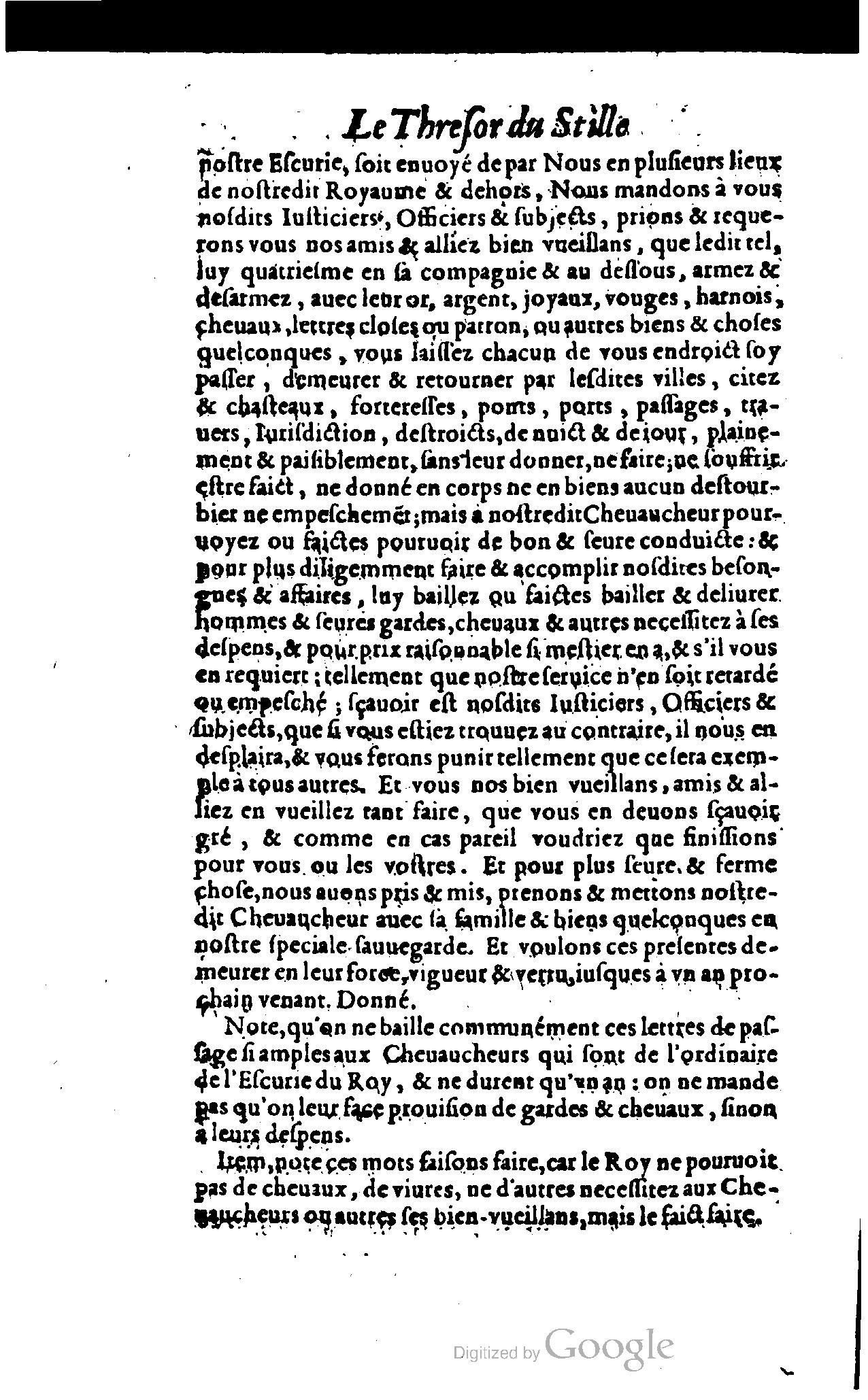 1614 - Jean Richer - Trésor du nouveau style et protocole de la chancellerie de France - BSB Munich