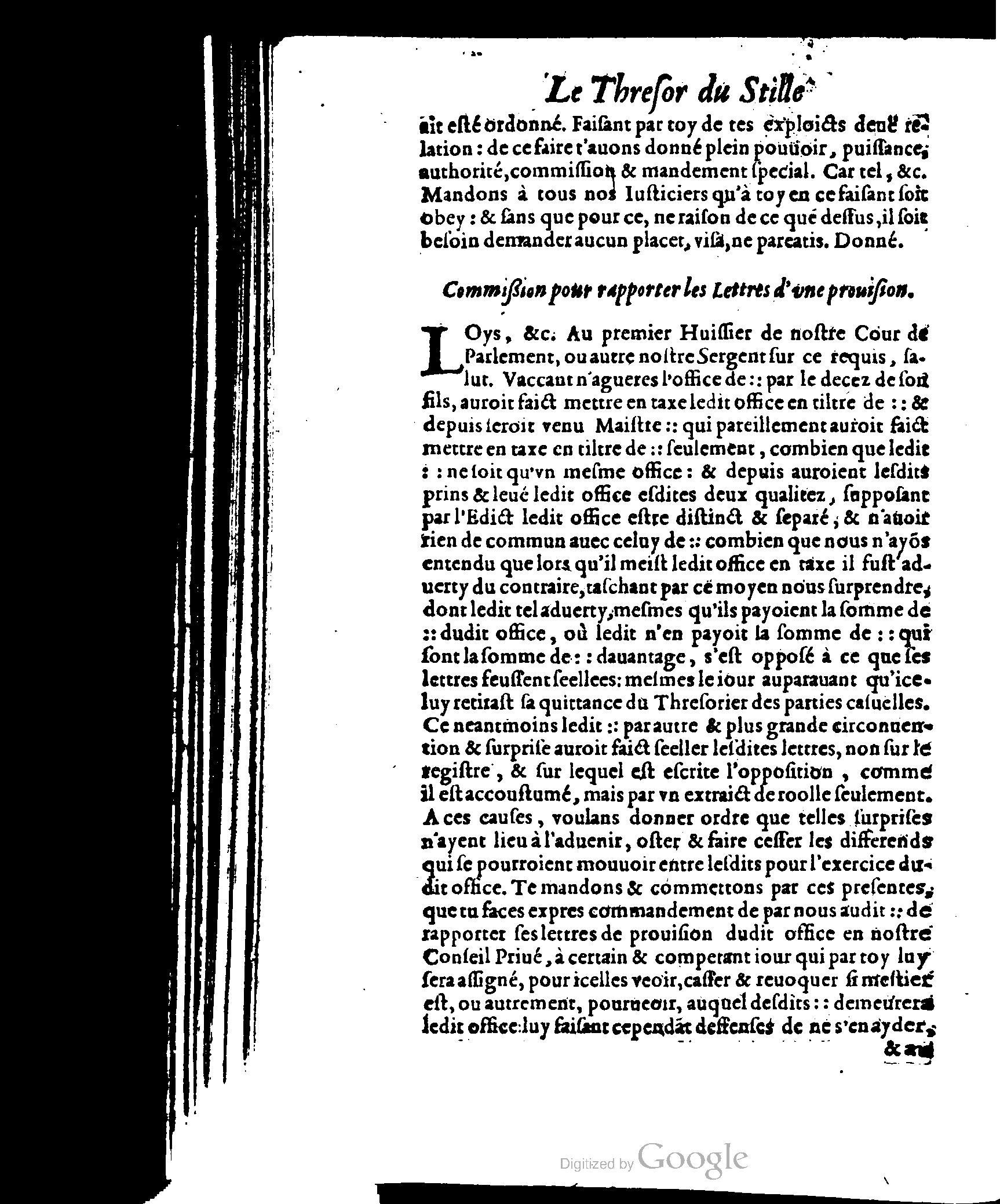 1614 - Jean Richer - Trésor du nouveau style et protocole de la chancellerie de France - BSB Munich