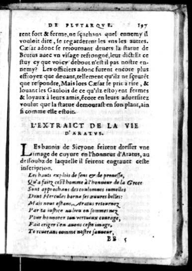 1574 - Benoît Rigaud - Trésor des vies de Plutarque - Avignon