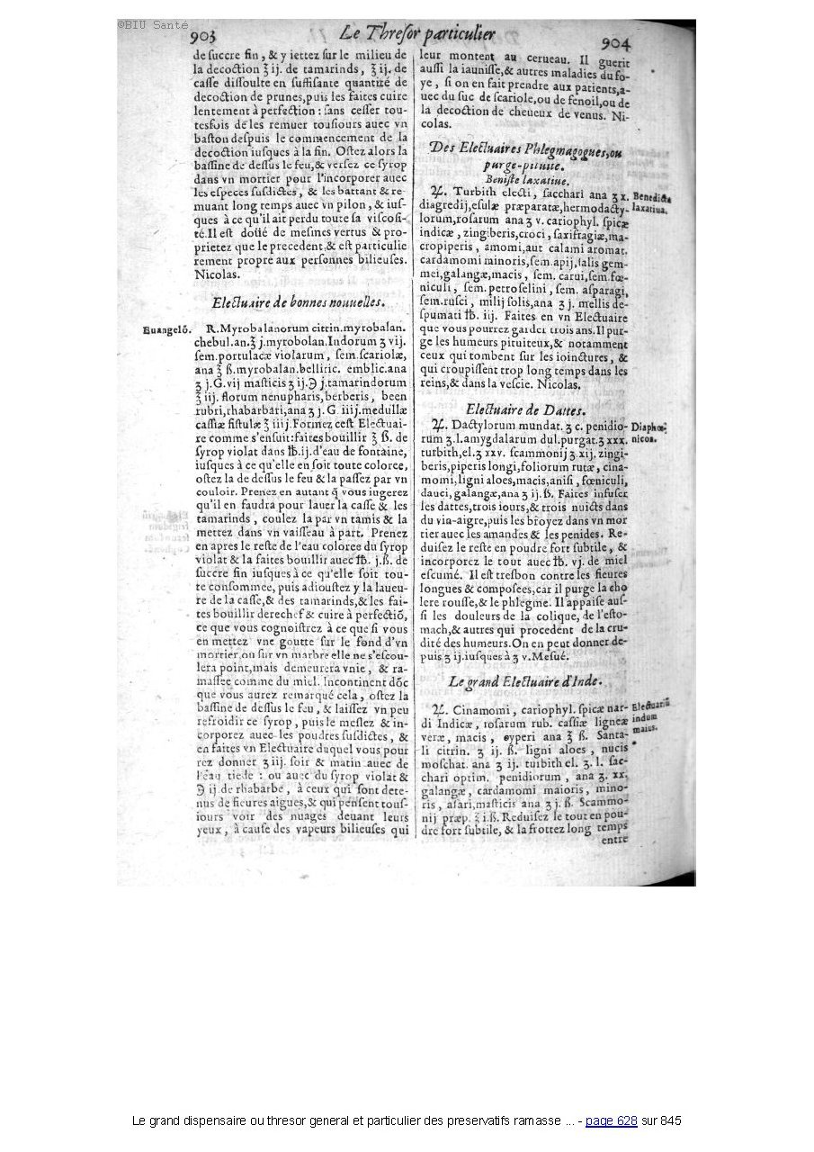 1609 - Étienne Gamonet - Grand dispensaire ou Trésor général et particulier des préservatifs - BIU Santé