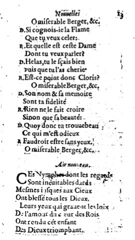 1623 - Jacques Cailloüé - Trésor ou recueil des chansons amoureuses - British Library