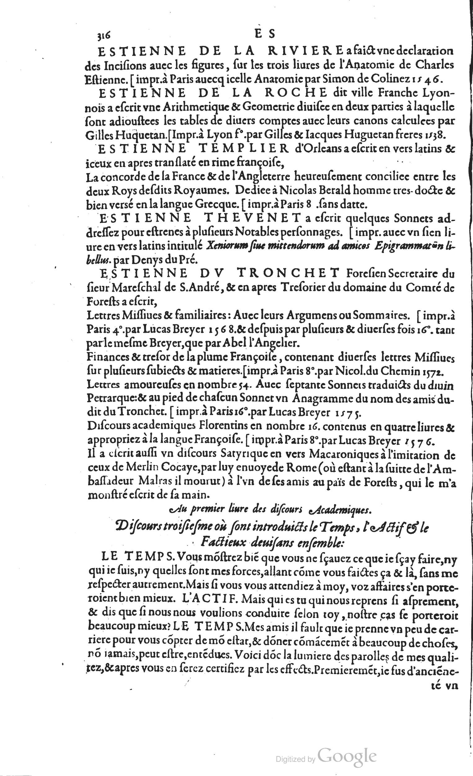 1585 - Barthélemy Honorat - Bibliothèques françaises - BSB Munich