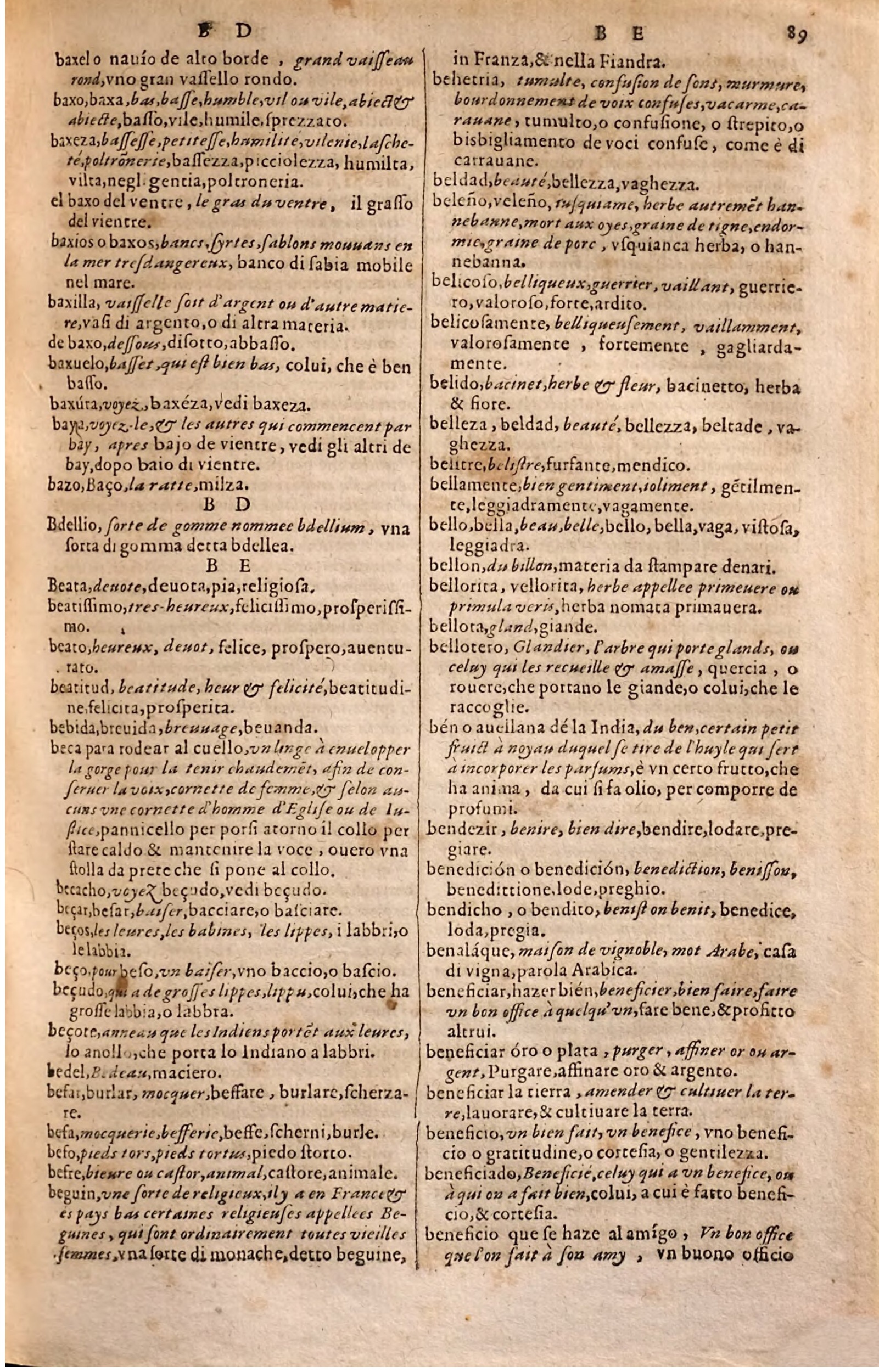 1627 - Jacques Crespin - Trésor des trois langues - Regensburg