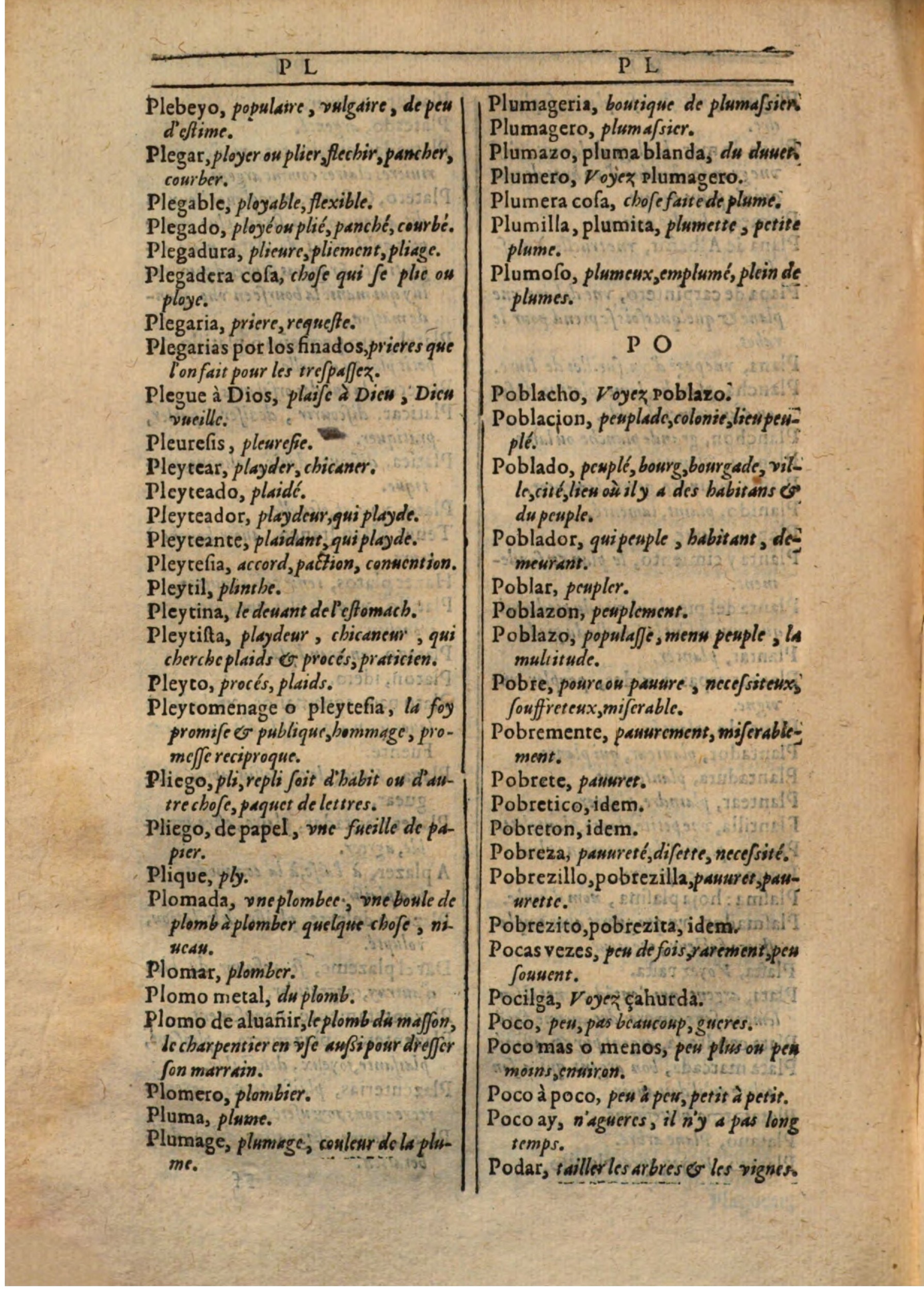 1607 - Marc Orry - Trésor des deux langues espagnole et française (Première partie) - BSB Munich 1607 - Marc Orry - Trésor des deux langues espagnole et française (Première partie) - BSB Munich