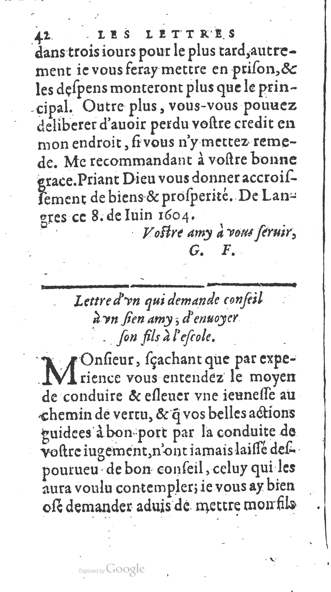 1604 - Fleury Bourriquant - Nouveau Trésor des secrétaires - British Library