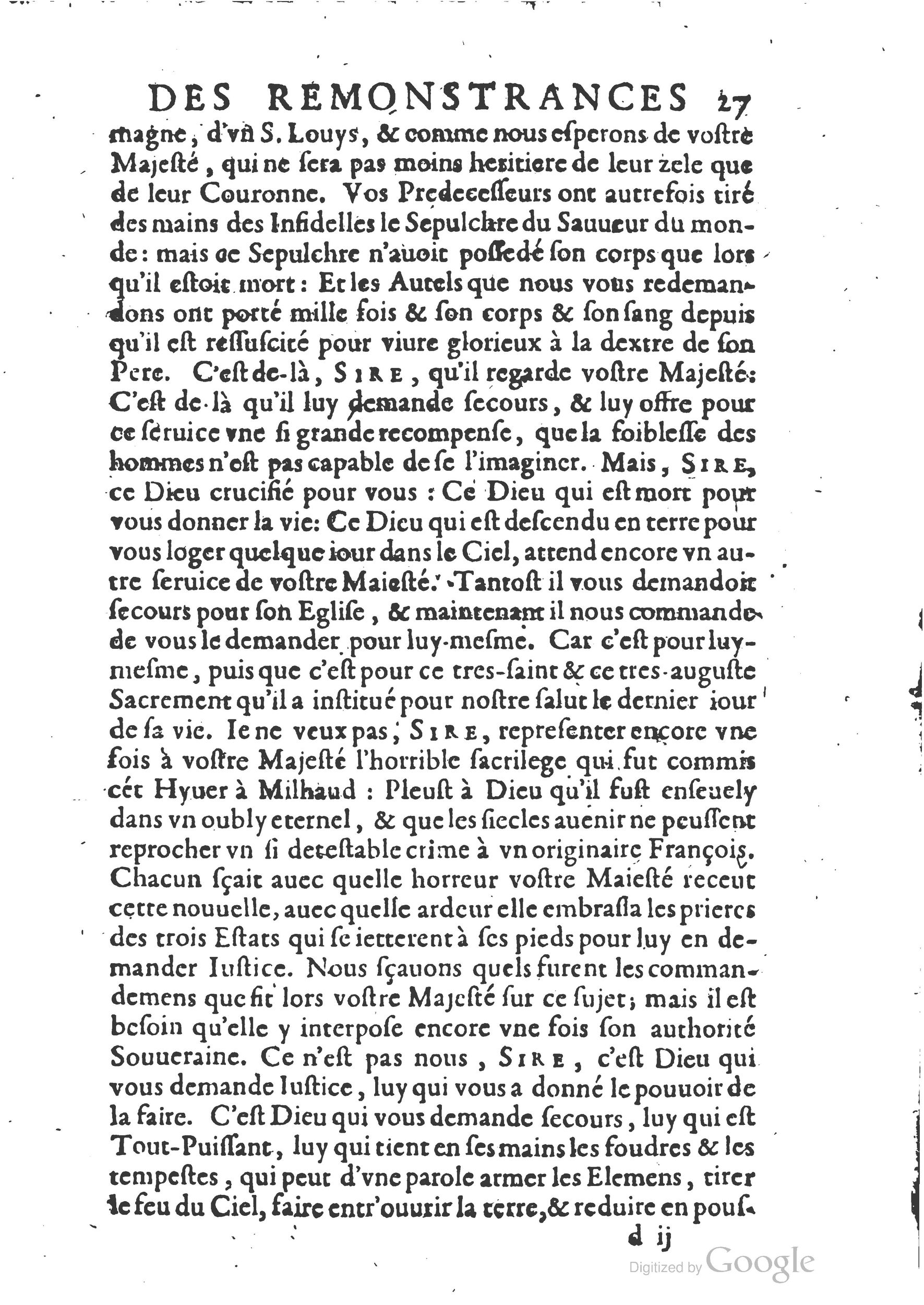 1654 - Michel Bobin - Trésor des harangues, remontrances et oraisons funèbres - BM Lyon
