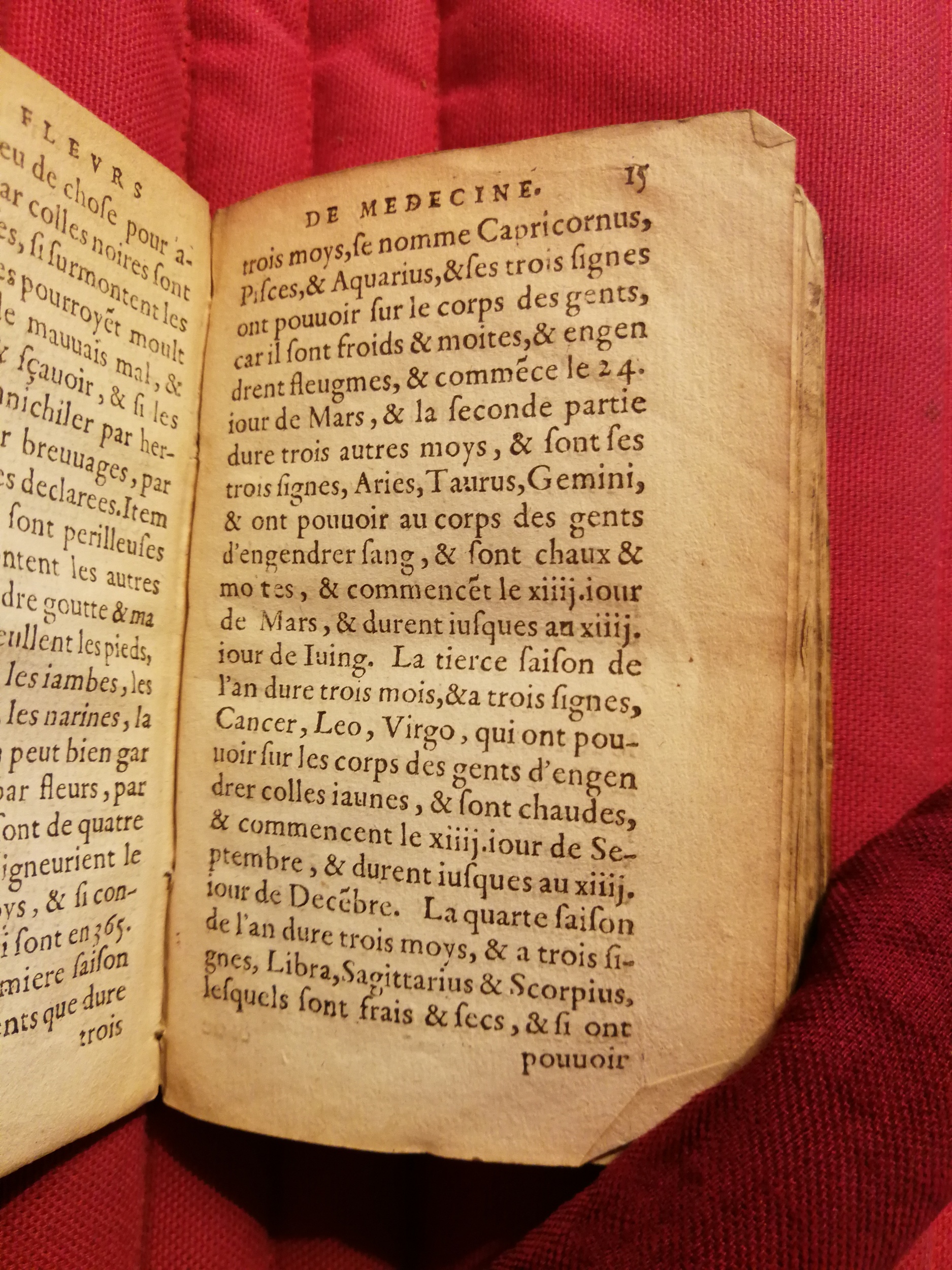 1586 - Benoît Rigaud - Trésor des fleurs et secrets de médecine - Sainte-Geneviève