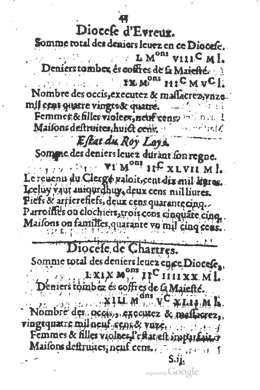 1581 - s.n. - Secret des trésors de France (Livre II) - BSB Munich