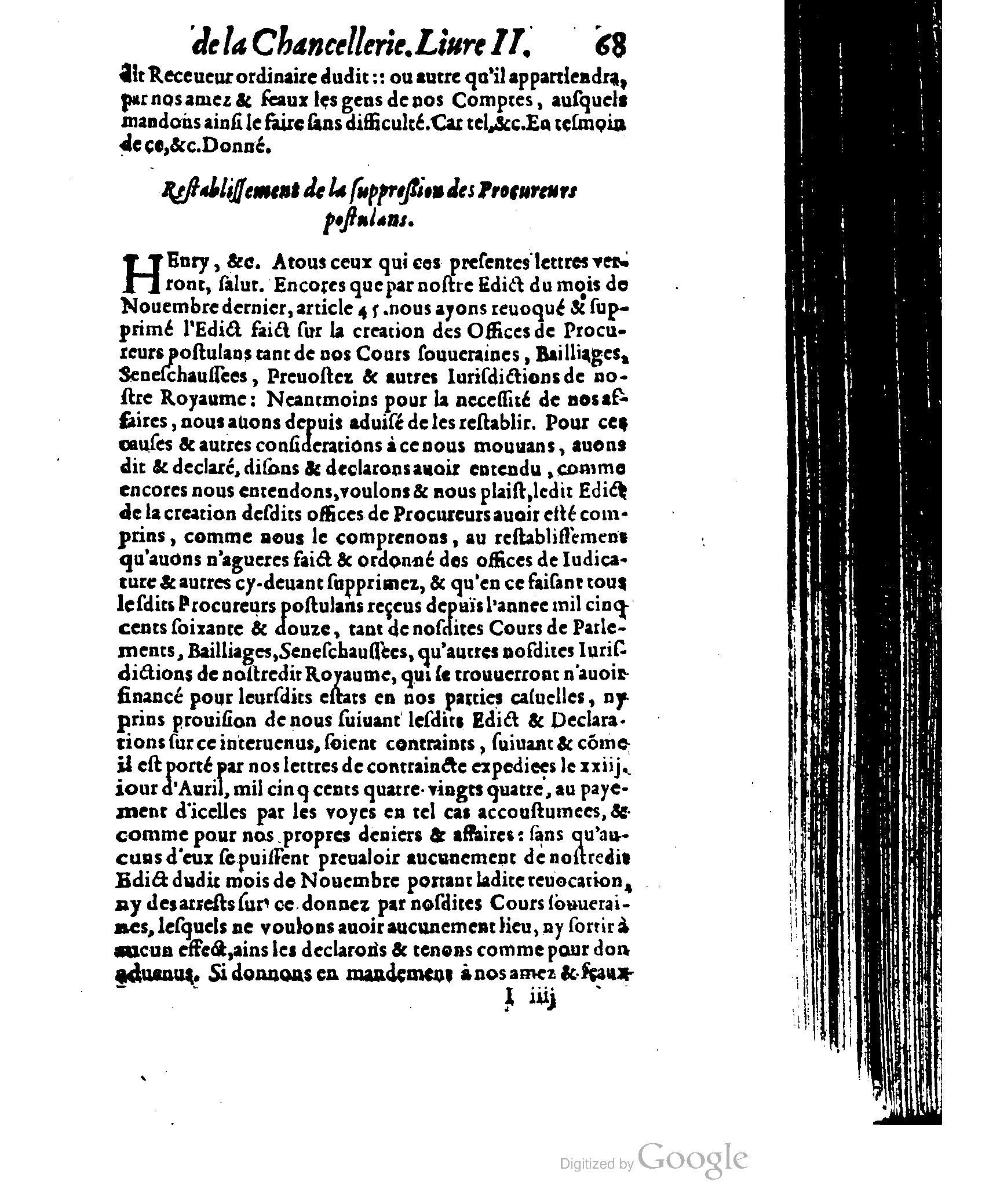 1614 - Jean Richer - Trésor du nouveau style et protocole de la chancellerie de France - BSB Munich