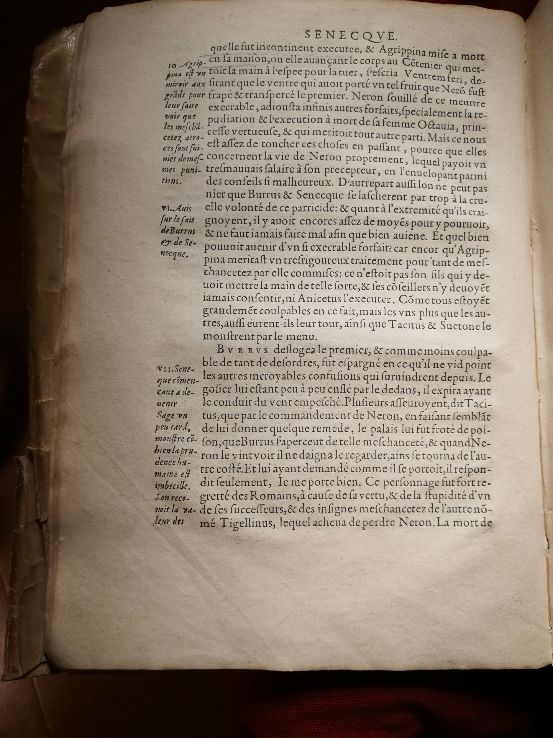 1595 - Jean Houzé - Œuvres morales et mêlées de Sénèque, Trésor de philosophie morale - T. 1 - BnF