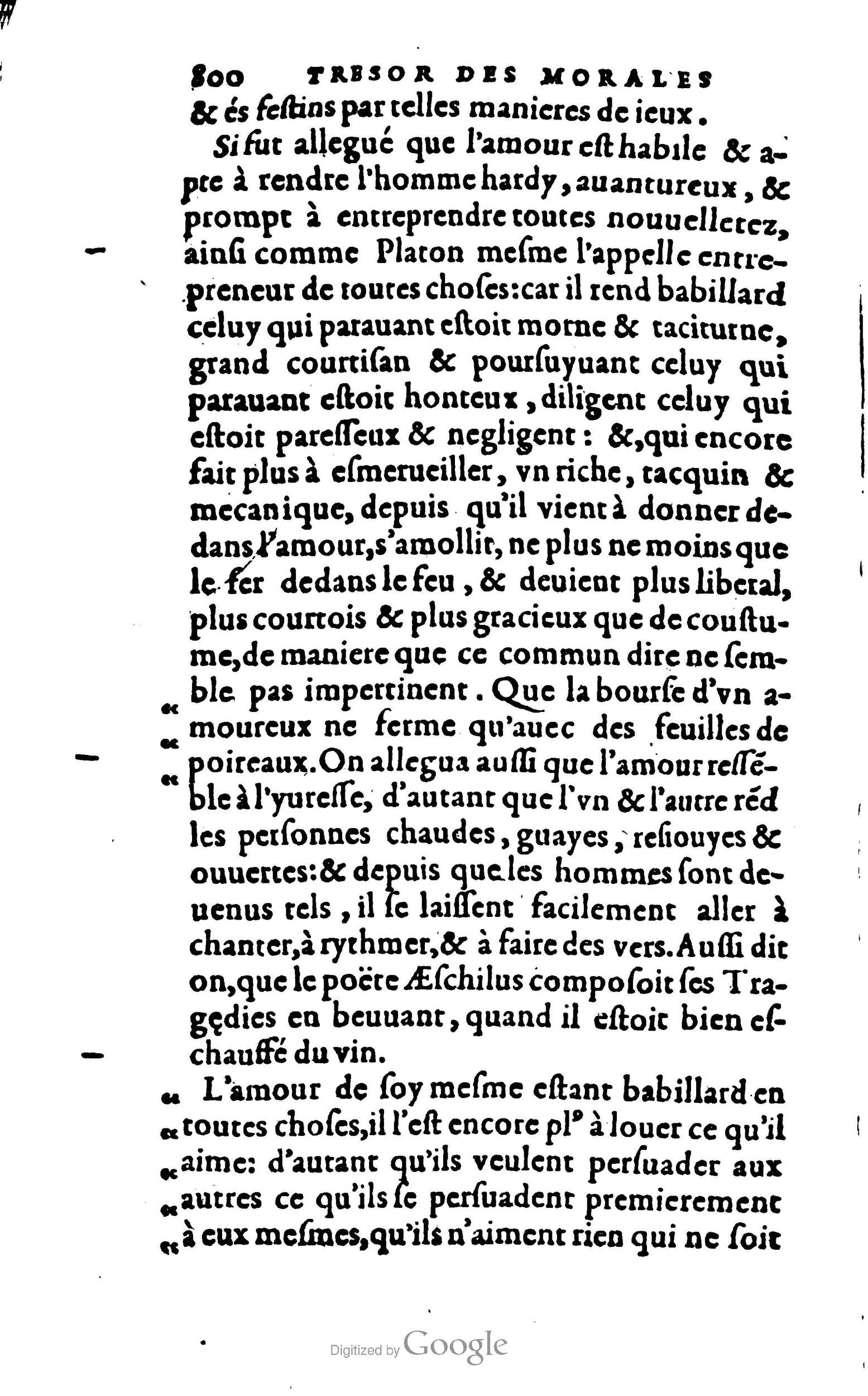1578 - Jean Poupy - Trésor des morales de Plutarque - BSB Munich