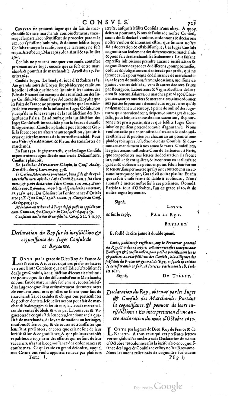 1629 - Veuve Nicolas Buon - Trésor du droit français (21754 T. 1) - BM Lyon