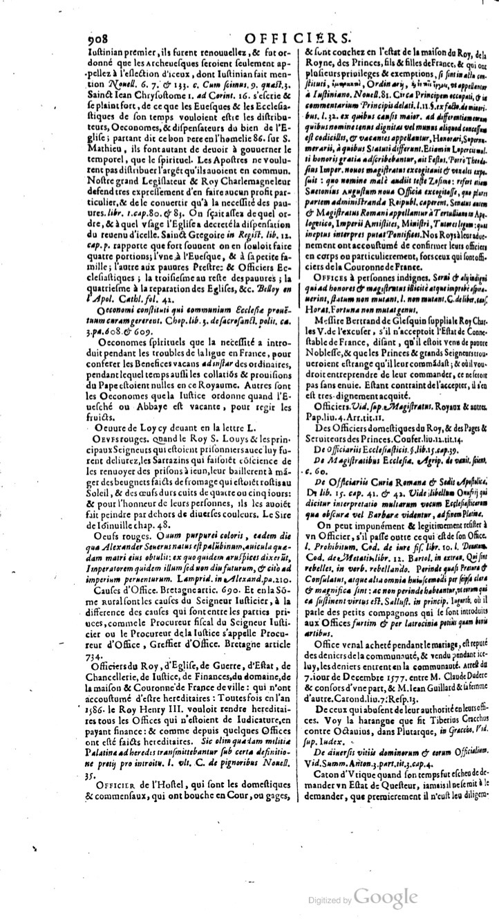 1629 - Veuve Nicolas Buon - Trésor du droit français (29620 T. 2) - BM Lyon 1629 - Veuve Nicolas Buon - Trésor du droit français (29620 T. 2) - BM Lyon