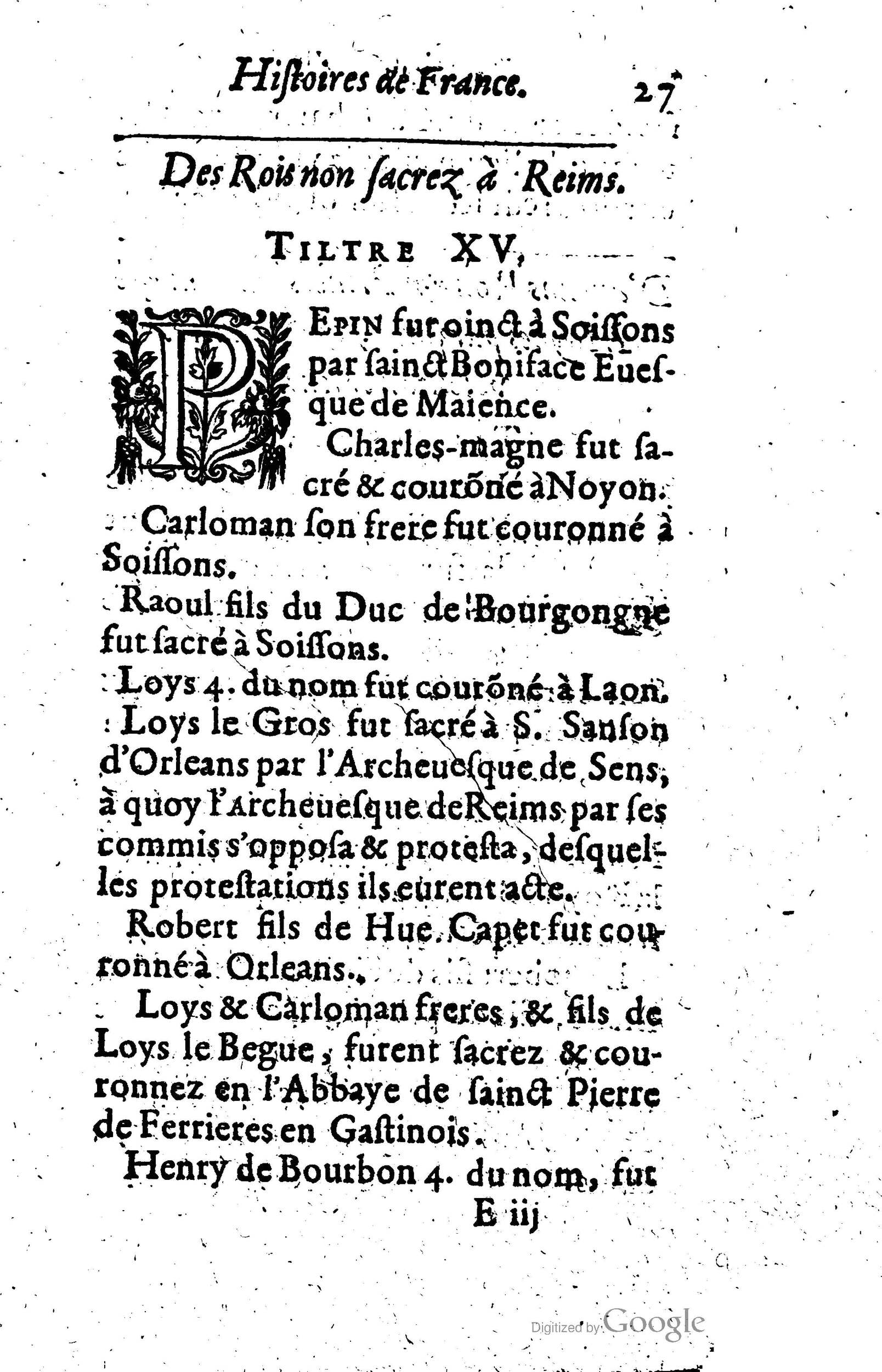 1619 - Jean Corrozet - Trésor des histoires de France - Anvers Musée Plantin-Moretus