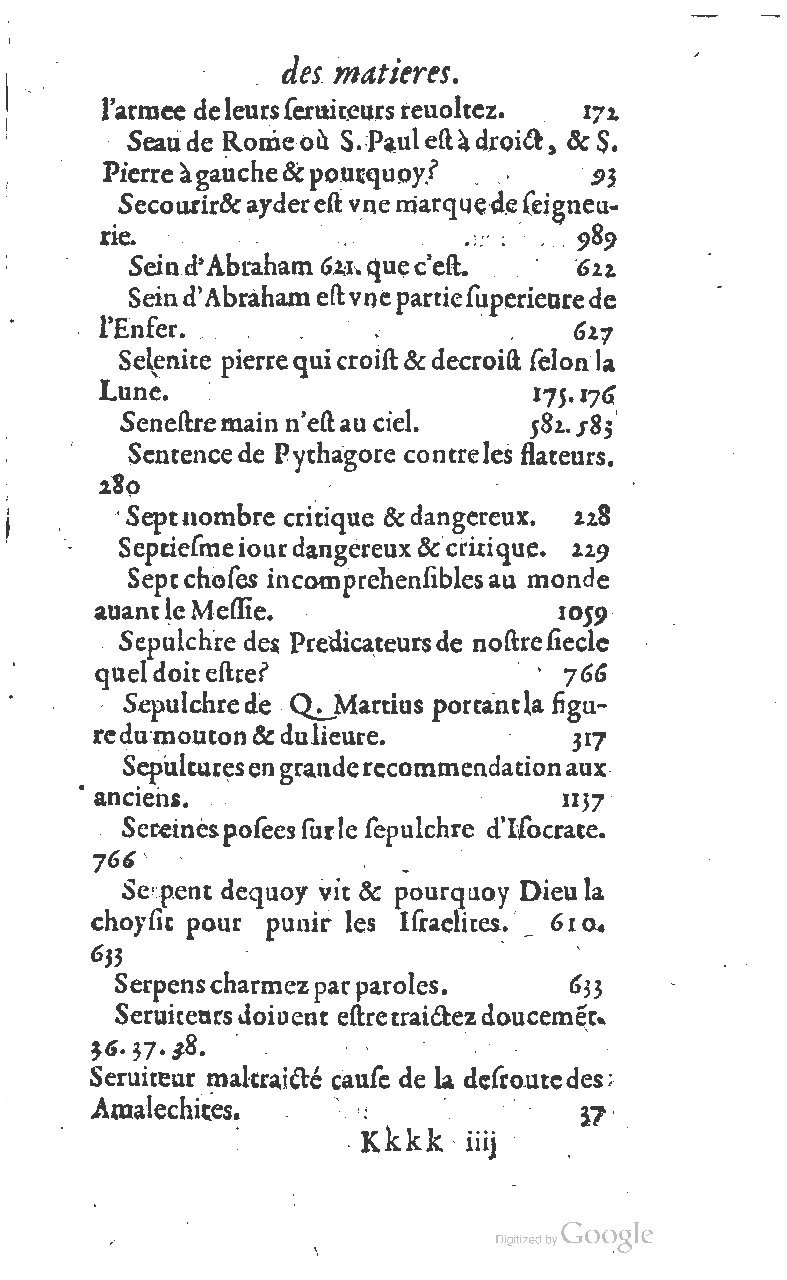 1607 - Nicolas Du Fossé - Trésor quadragésimal - T 01 - BM Lyon