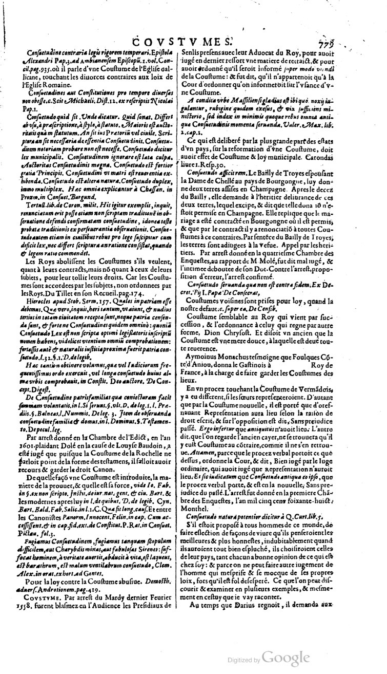 1629 - Veuve Nicolas Buon - Trésor du droit français (21754 T. 1) - BM Lyon