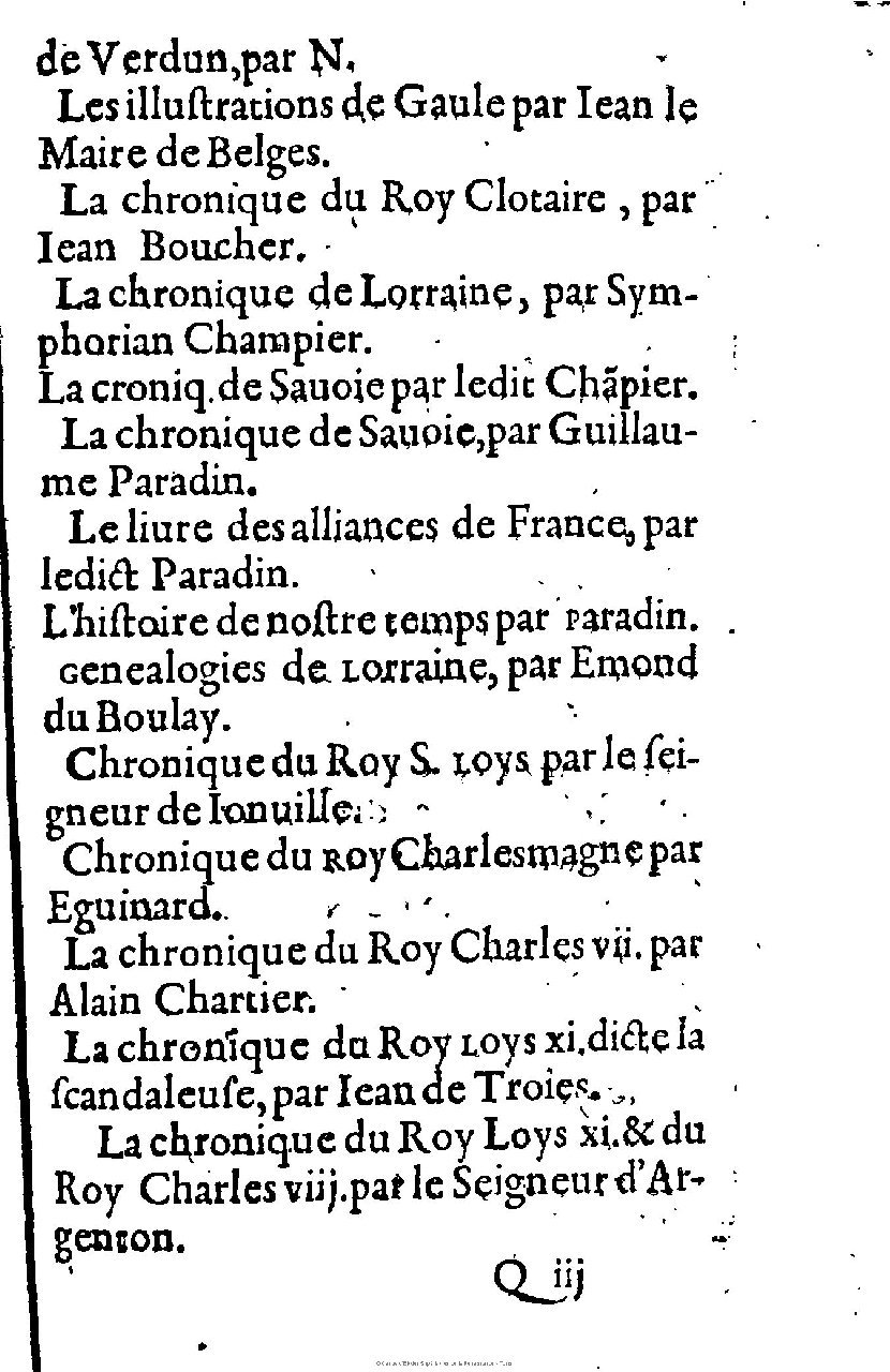 1603 - Galiot Corrozet - Trésor des histoires de France - Michigan