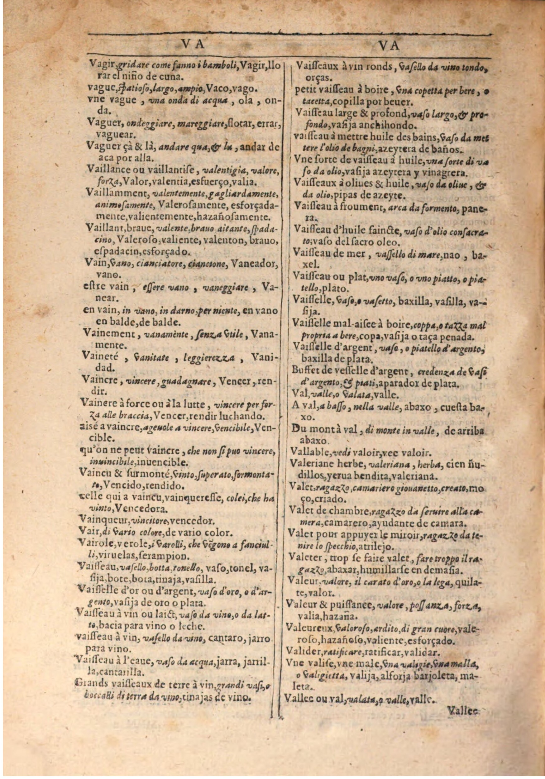 1609 - Philippe Albert et Alexandre Pernet - Trésor des trois langues française, italienne et espagnole (Seconde partie) - BSB Munich 1609 - Philippe Albert et Alexandre Pernet - Trésor des trois langues française, italienne et espagnole (Seconde partie) - BSB Munich