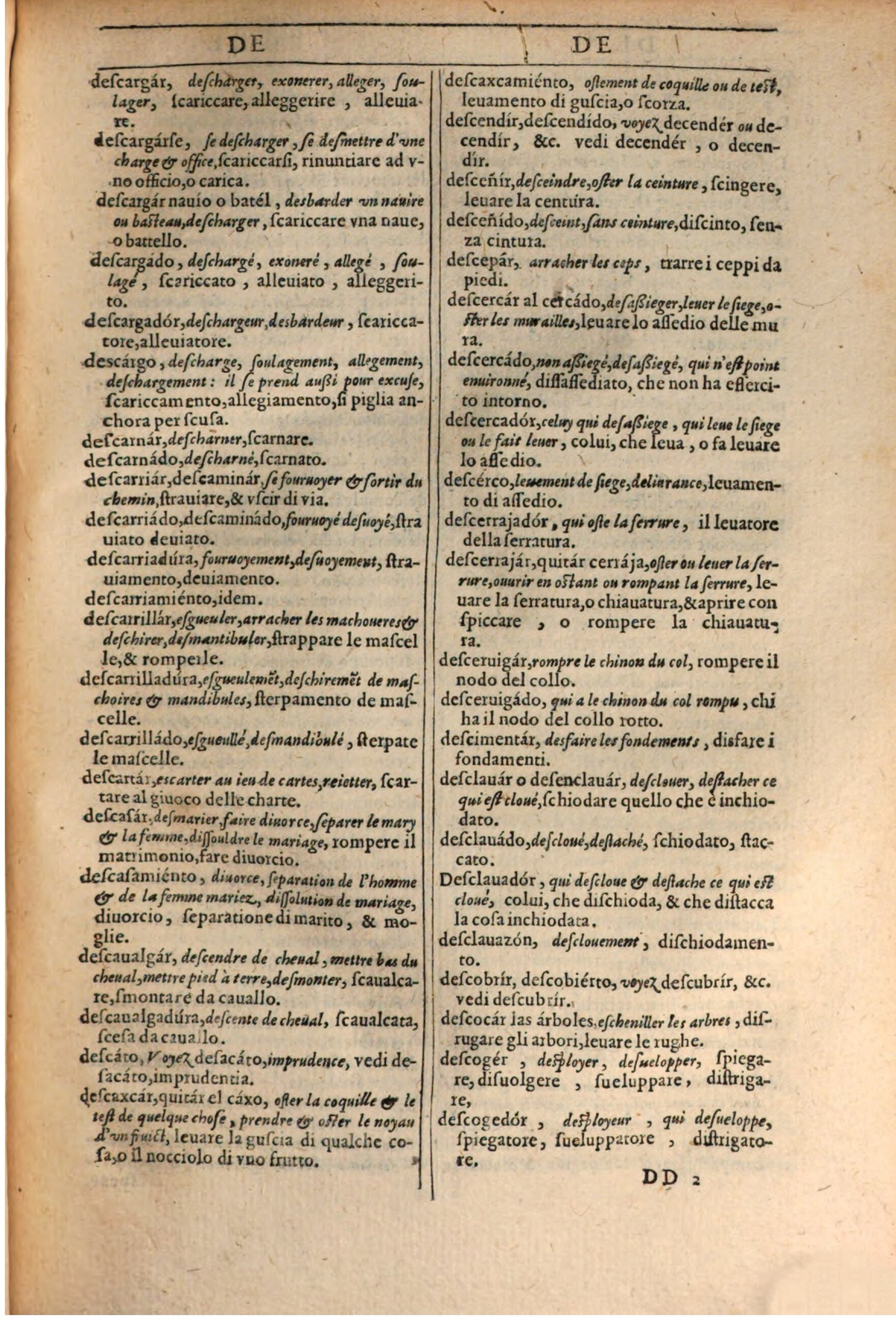 1609 - Philippe Albert et Alexandre Pernet - Trésor des trois langues française, italienne et espagnole (Première partie) - BSB Munich 1609 - Philippe Albert et Alexandre Pernet - Trésor des trois langues française, italienne et espagnole (Première partie) - BSB Munich