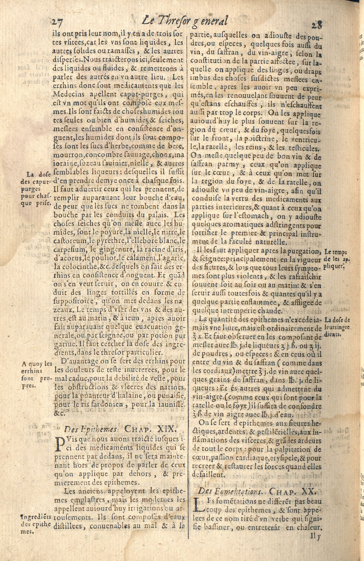 1610 - Étienne Gamonet - Grand Trésor ou dispensaire - CESR Tours