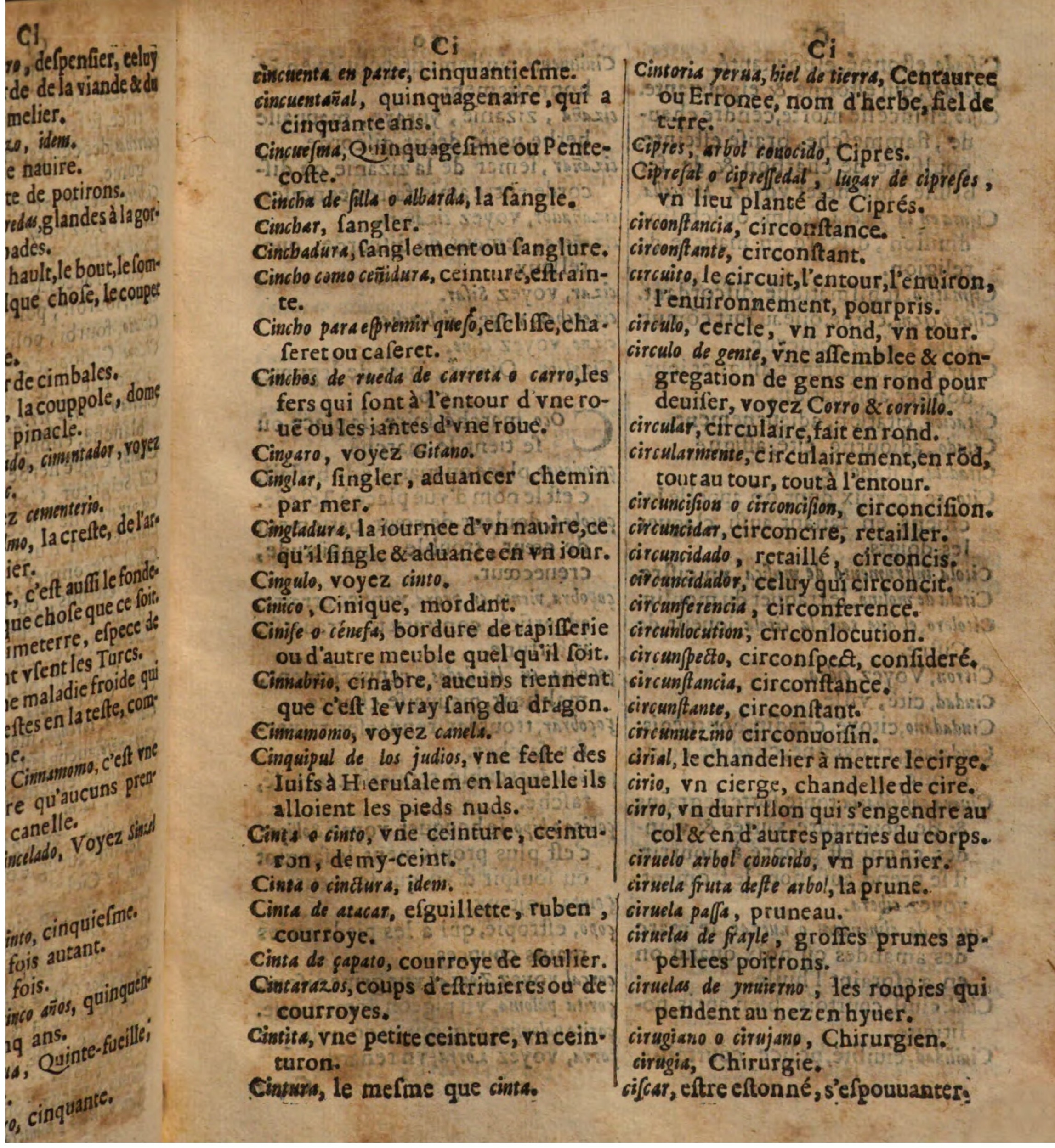 1625 - Hubert Antoine - Trésor des deux langues espagnole et française - Augsbourg